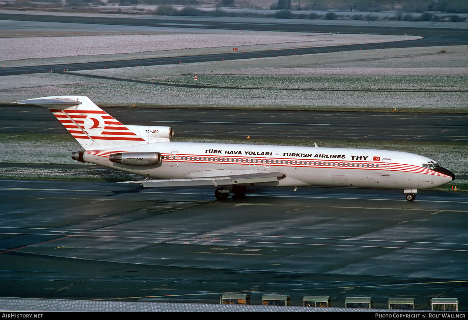 Aircraft Photo of TC-JBR | Boeing 727-2F2/Adv | THY Türk Hava Yolları - Turkish Airlines | AirHistory.net #745626