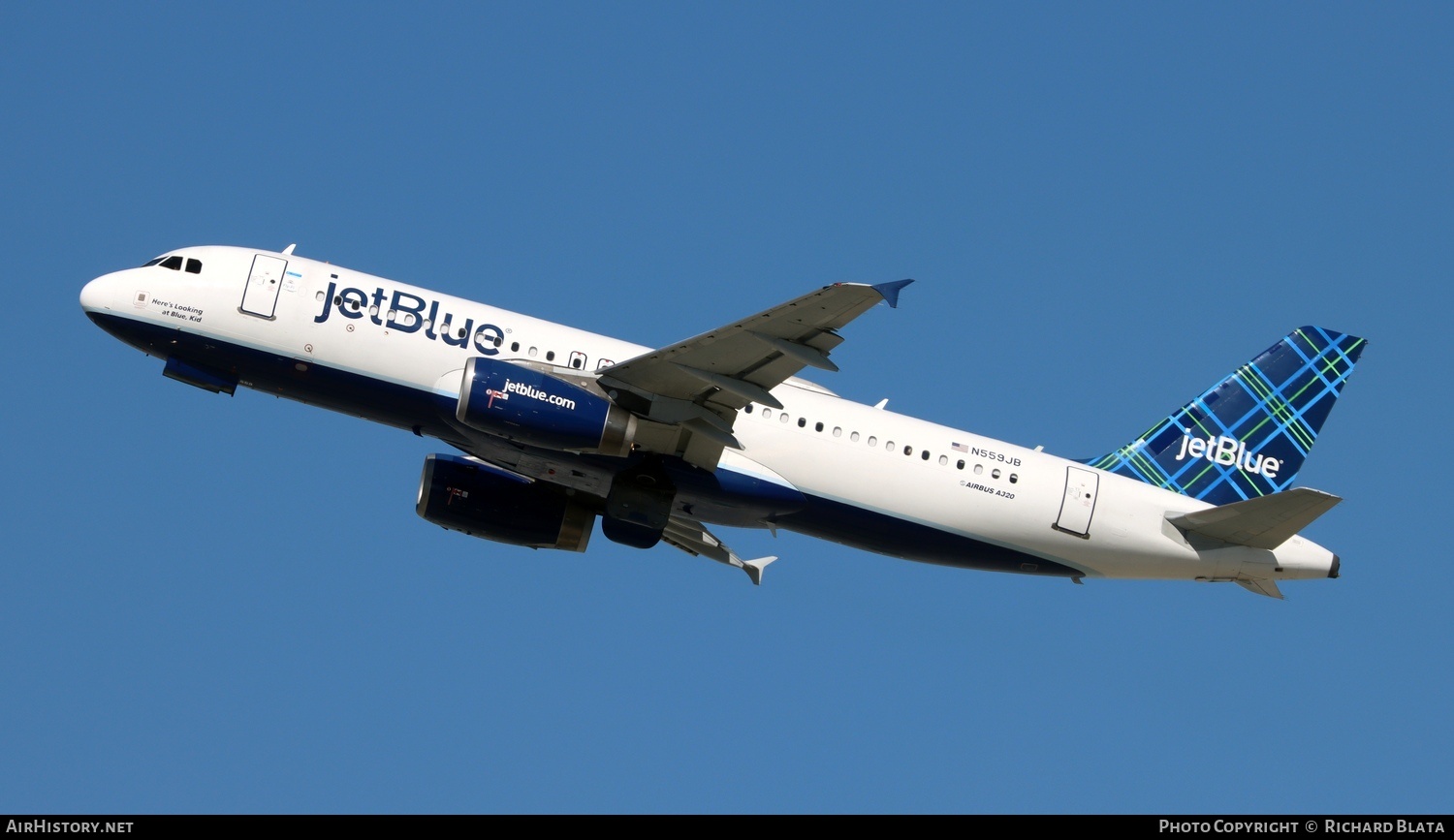Aircraft Photo of N559JB | Airbus A320-232 | JetBlue Airways | AirHistory.net #745679