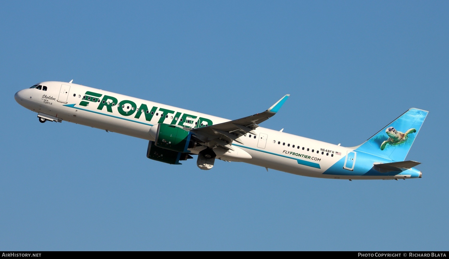 Aircraft Photo of N648FR | Airbus A321-271NX | Frontier Airlines | AirHistory.net #745680
