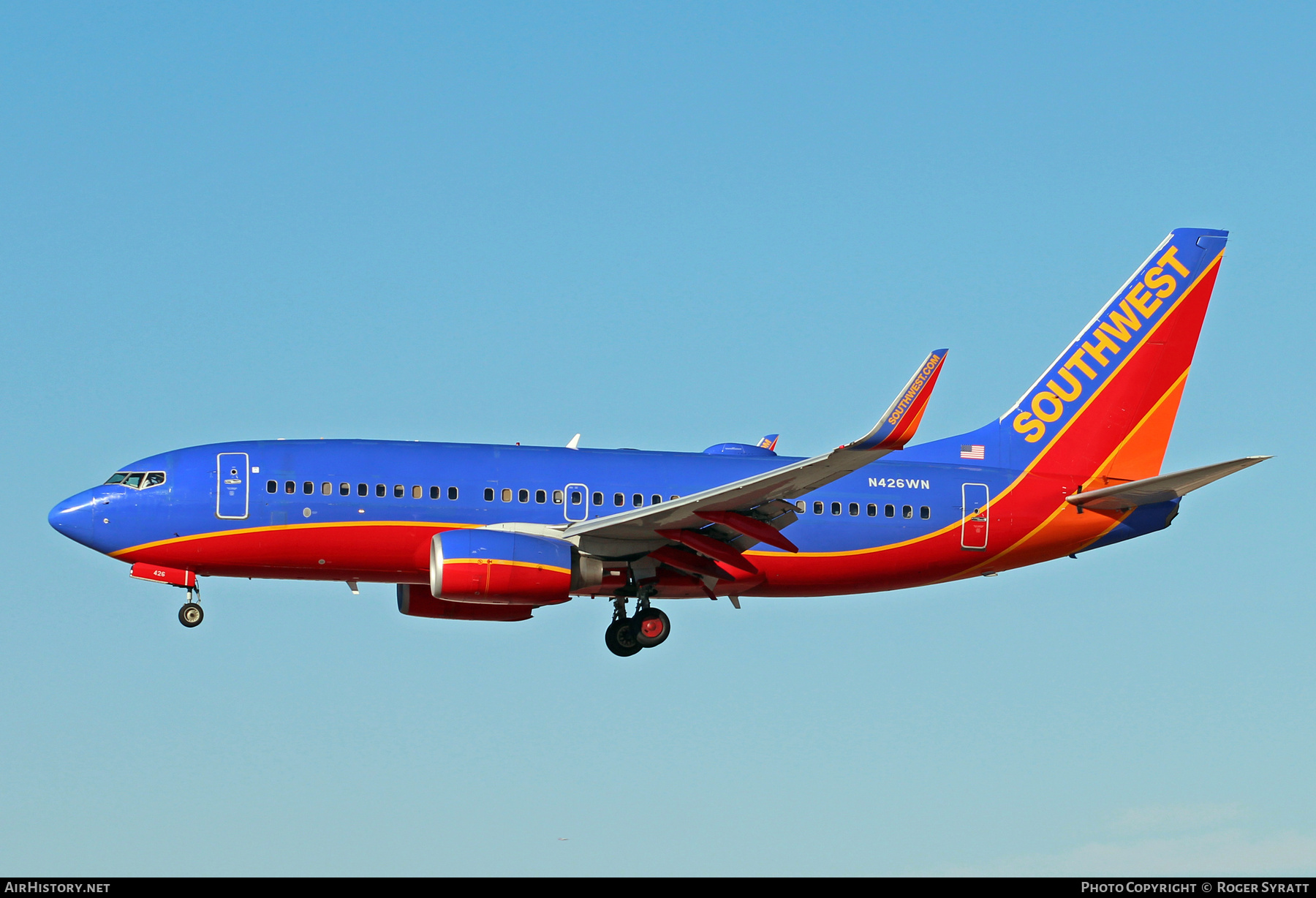 Aircraft Photo of N426WN | Boeing 737-7H4 | Southwest Airlines | AirHistory.net #745682