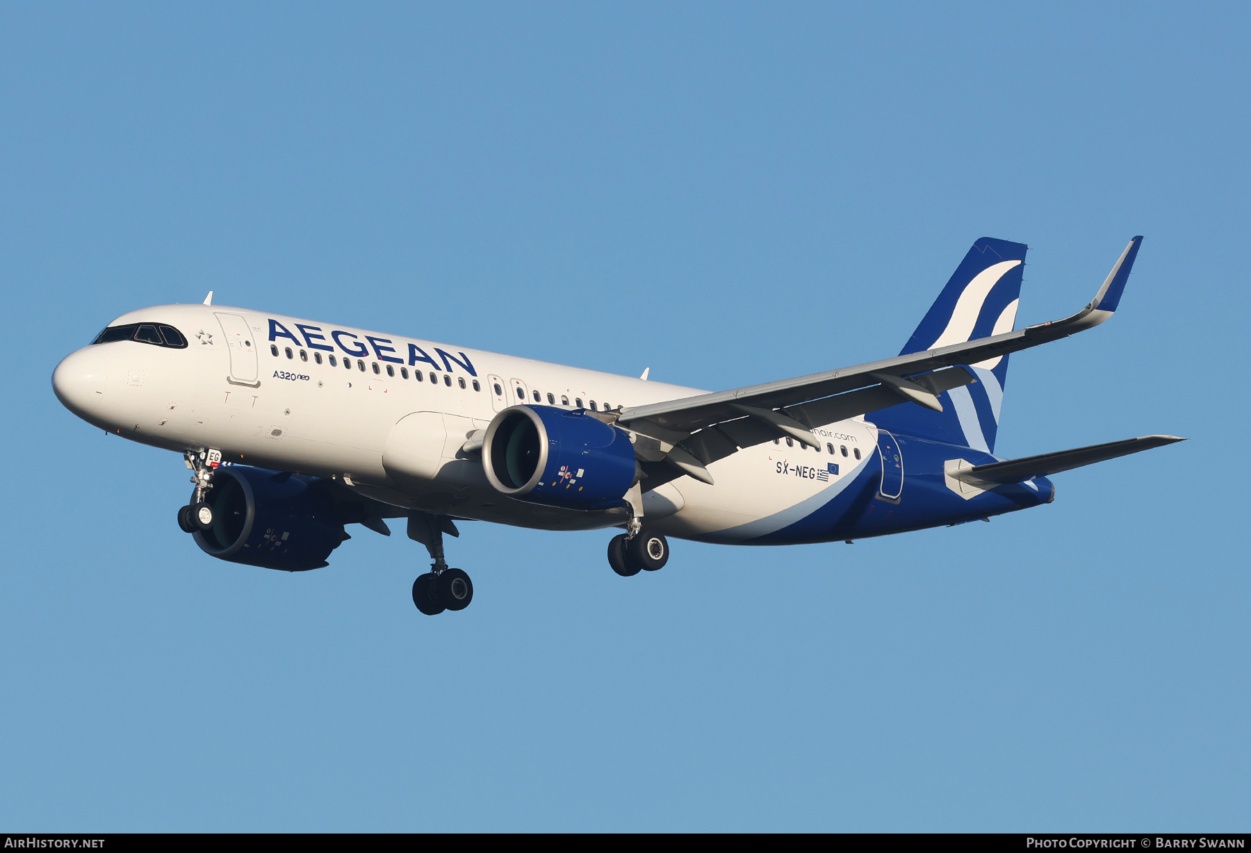Aircraft Photo of SX-NEG | Airbus A320-271N | Aegean Airlines | AirHistory.net #745869