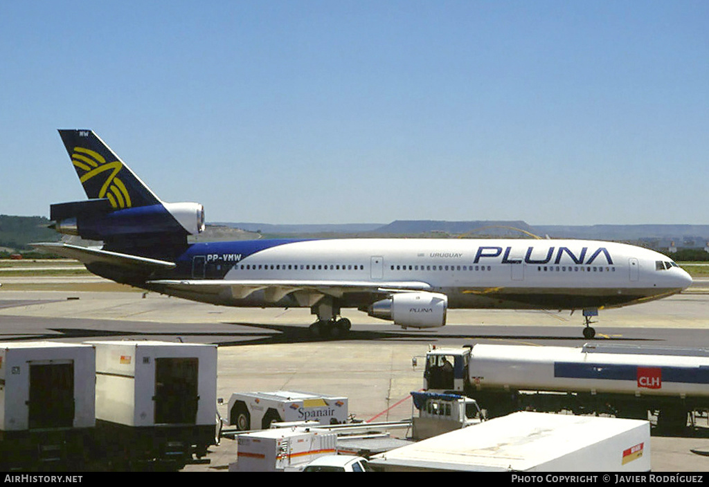 Aircraft Photo of PP-VMW | McDonnell Douglas DC-10-30 | PLUNA Líneas Aéreas Uruguayas | AirHistory.net #745876