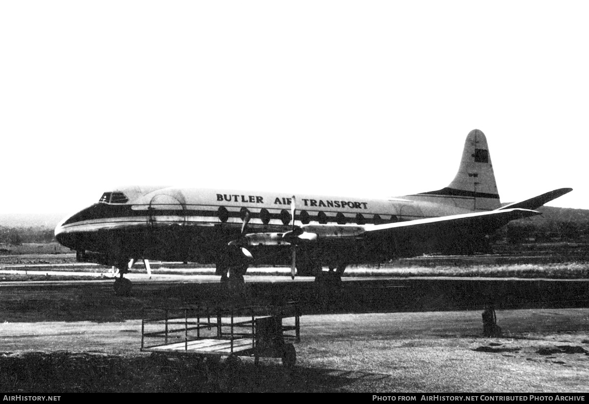 Aircraft Photo of VH-BAT | Vickers 747 Viscount | Butler Air Transport | AirHistory.net #745914