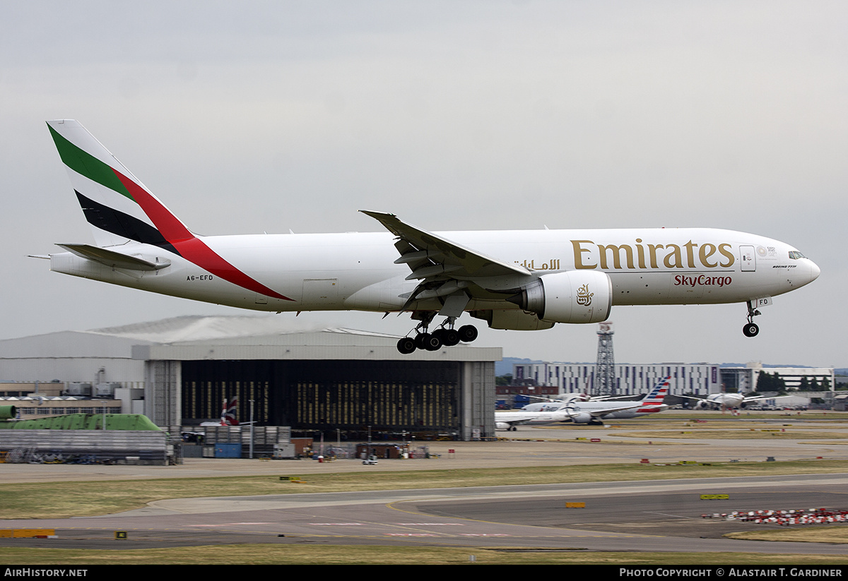 Aircraft Photo of A6-EFD | Boeing 777-F1H | Emirates SkyCargo | AirHistory.net #745919