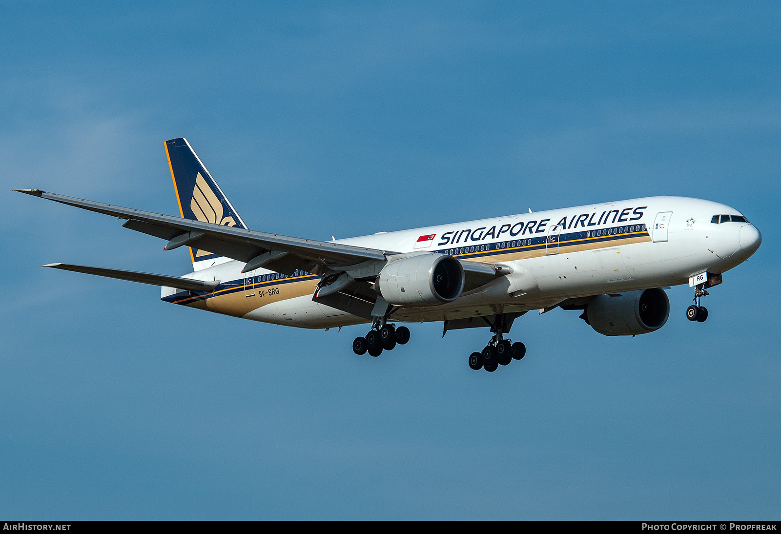 Aircraft Photo of 9V-SRG | Boeing 777-212/ER | Singapore Airlines | AirHistory.net #745956