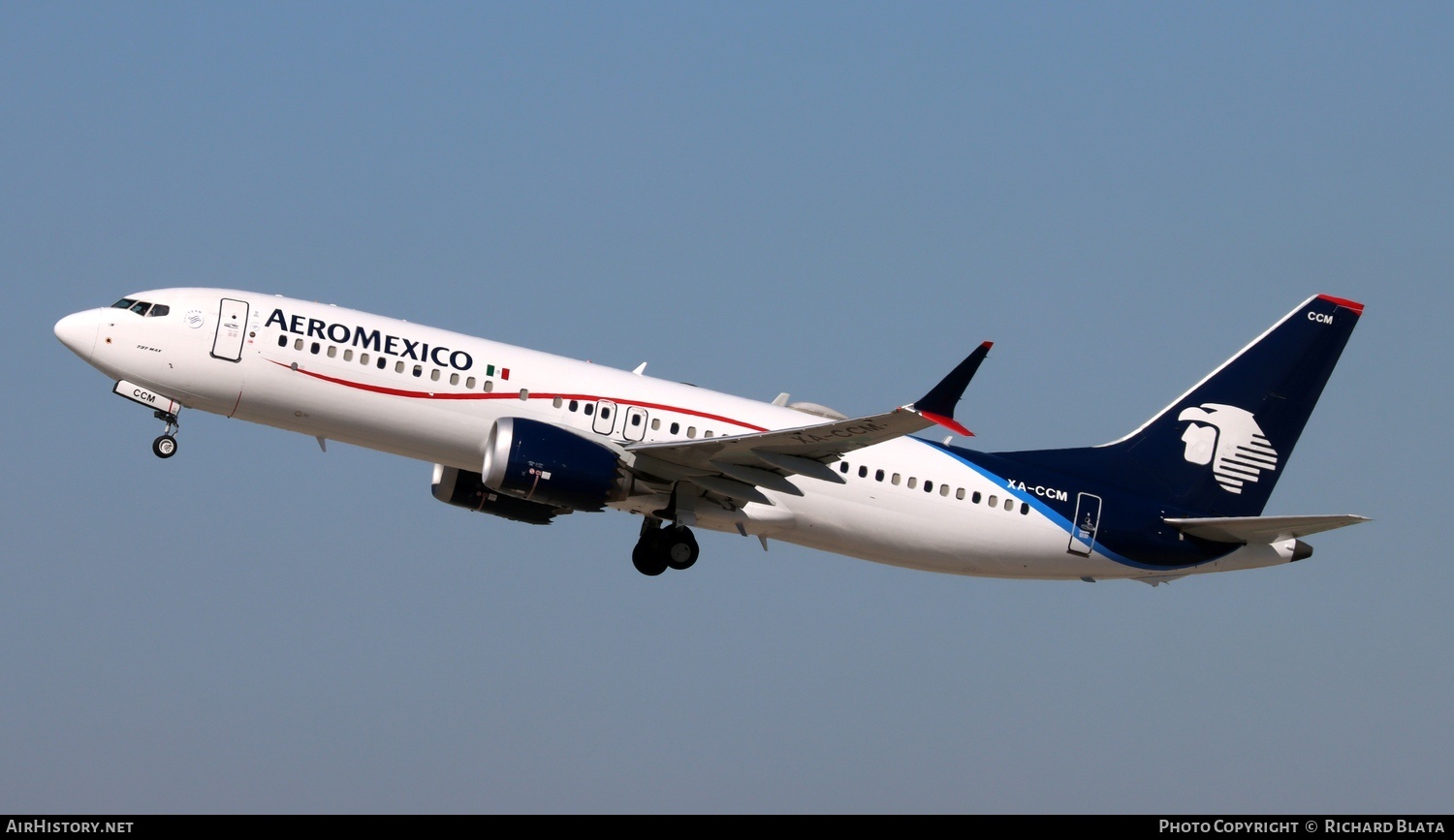 Aircraft Photo of XA-CCM | Boeing 737-8 Max 8 | AeroMéxico | AirHistory.net #746001
