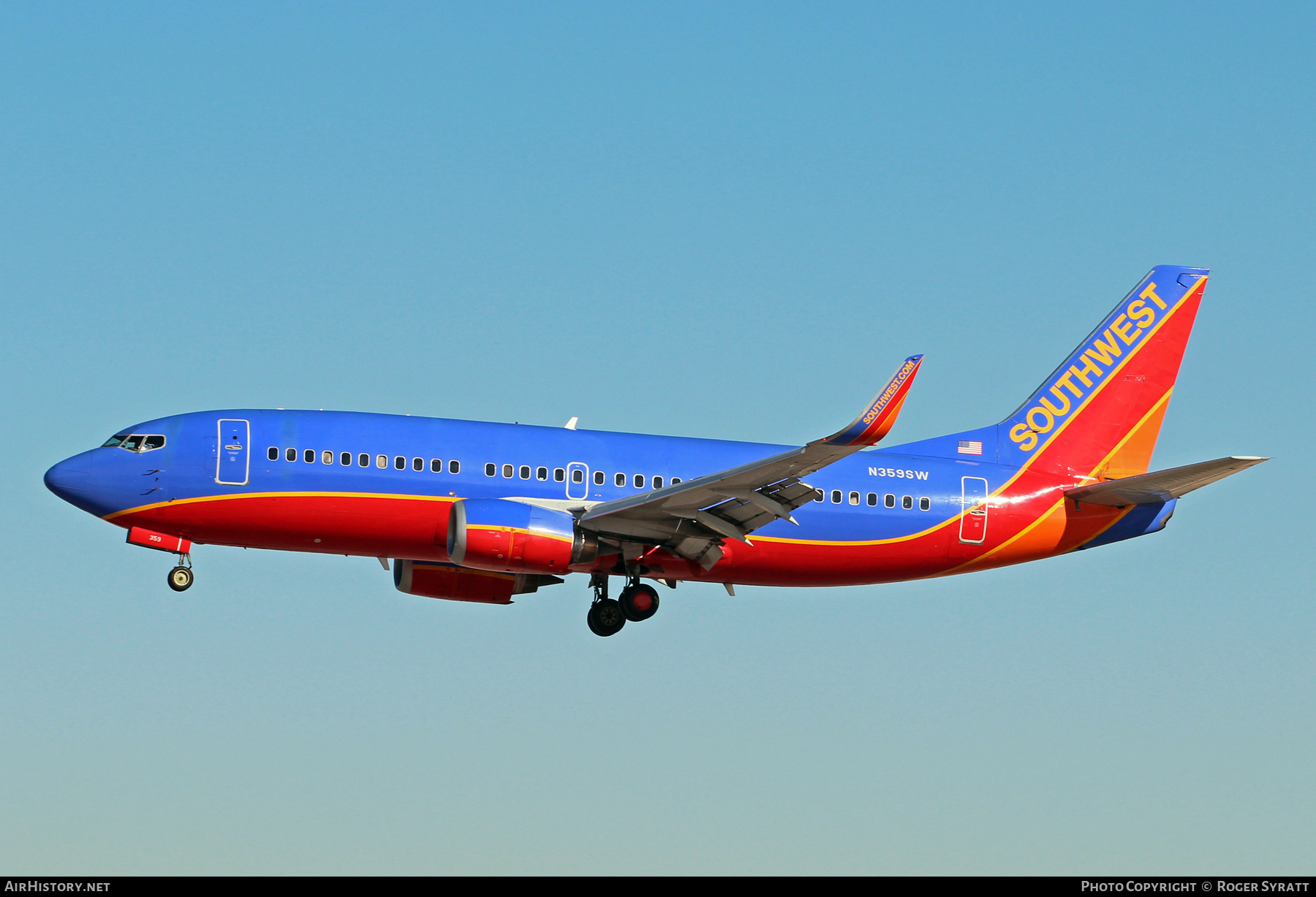 Aircraft Photo of N359SW | Boeing 737-3H4 | Southwest Airlines | AirHistory.net #746053