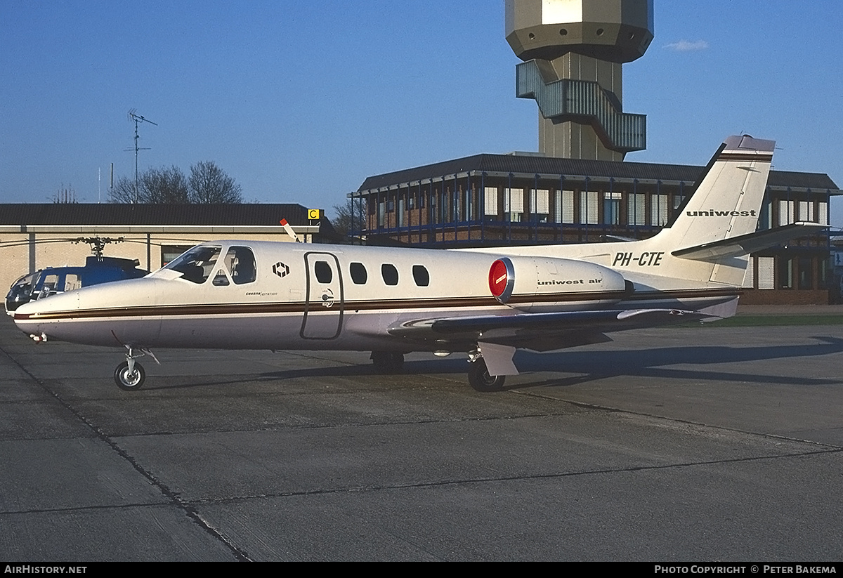Aircraft Photo of PH-CTE | Cessna 500 Citation | Uniwest Air | AirHistory.net #746065