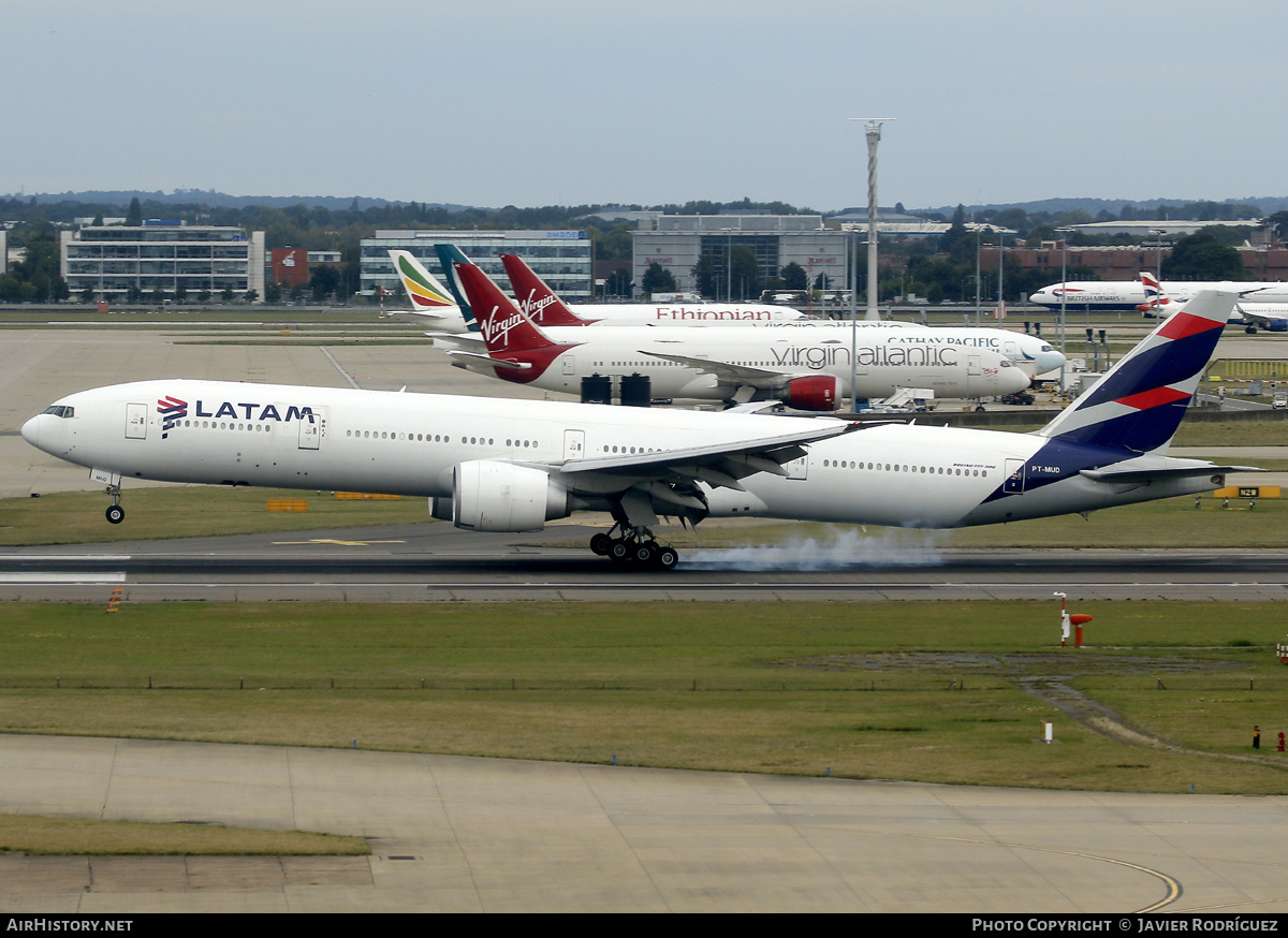 Aircraft Photo of PT-MUD | Boeing 777-32W/ER | LATAM Airlines | AirHistory.net #746162