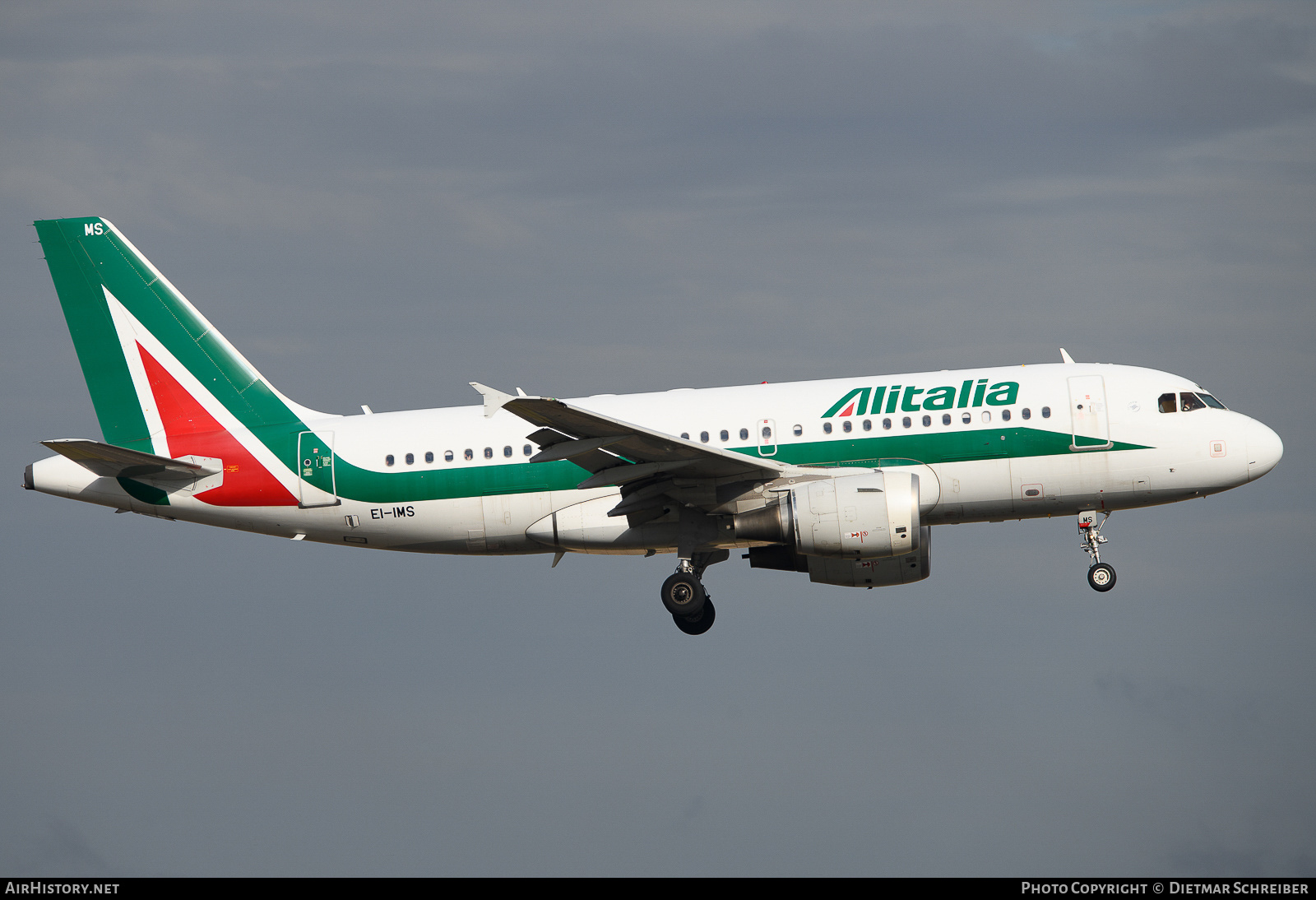 Aircraft Photo of EI-IMS | Airbus A319-111 | Alitalia | AirHistory.net #746205