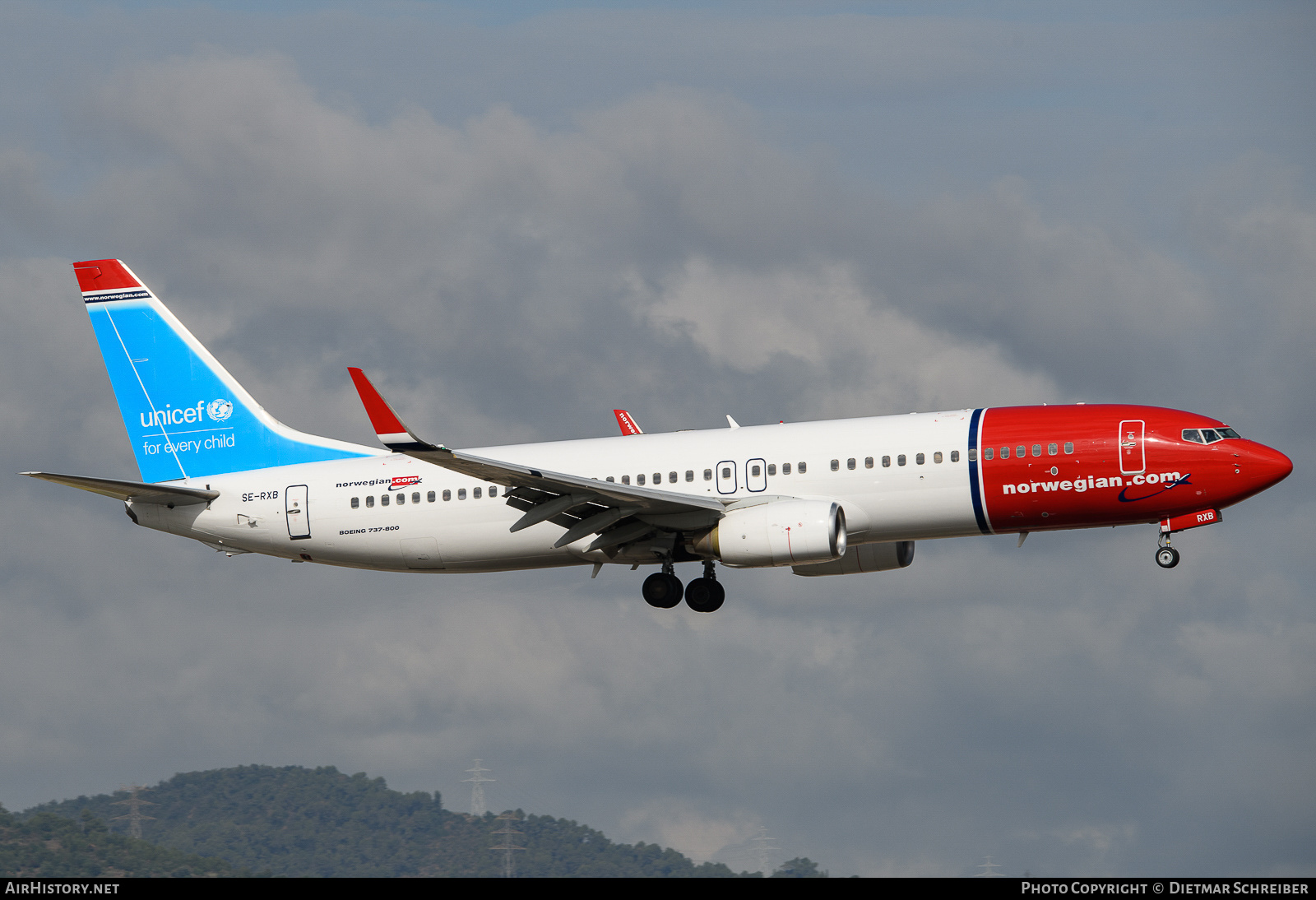 Aircraft Photo of SE-RXB | Boeing 737-84P | Norwegian | AirHistory.net #746221