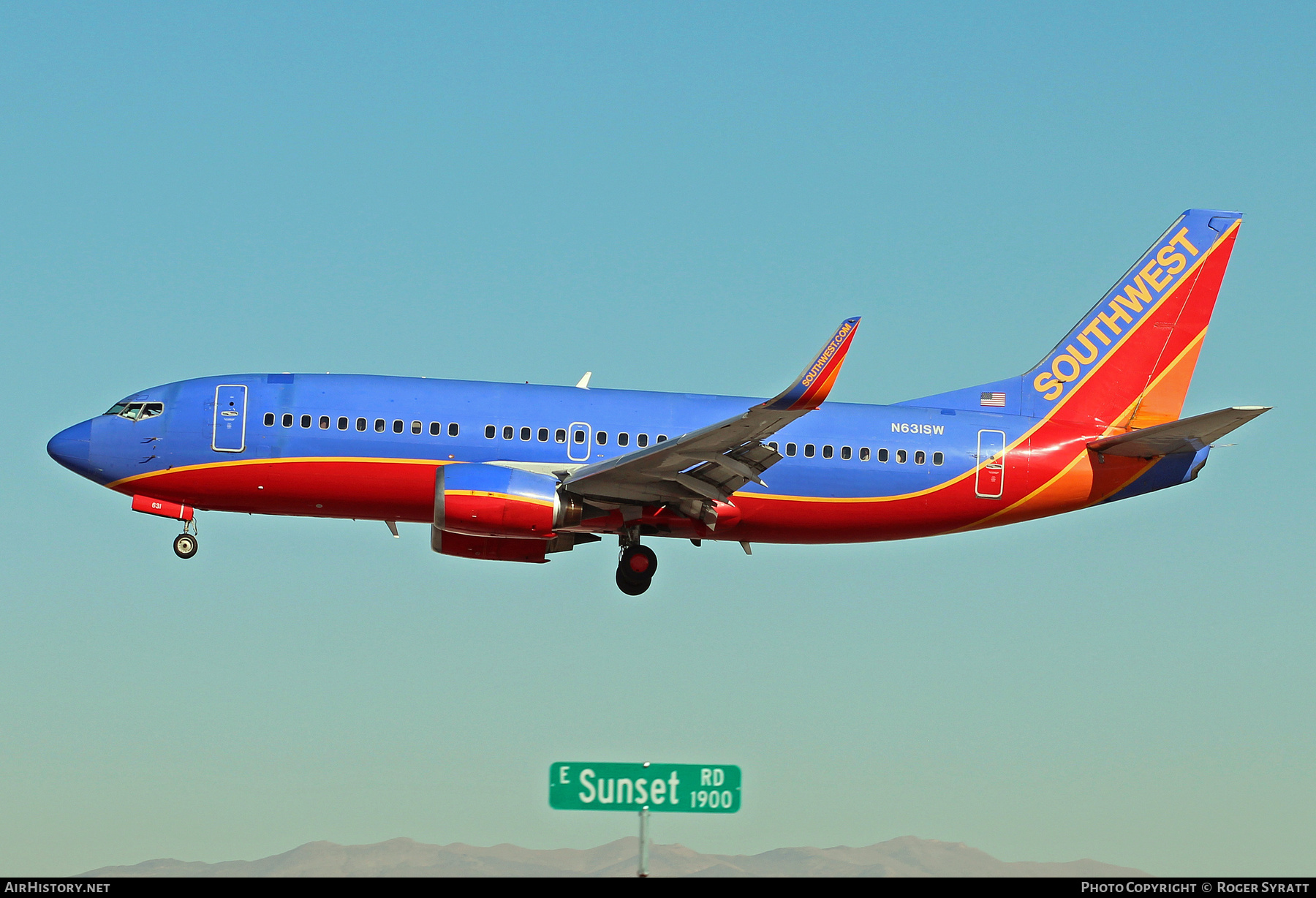 Aircraft Photo of N631SW | Boeing 737-3H4 | Southwest Airlines | AirHistory.net #746236
