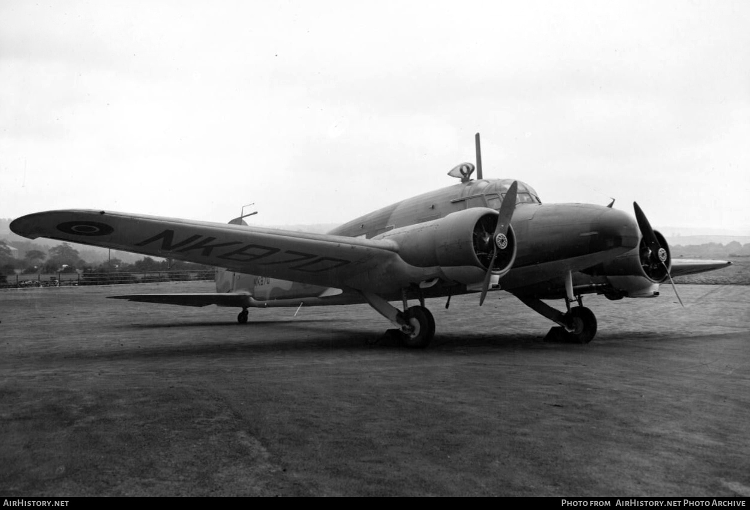 Aircraft Photo of NK870 | Avro 652A Anson 11 | UK - Air Force | AirHistory.net #746279
