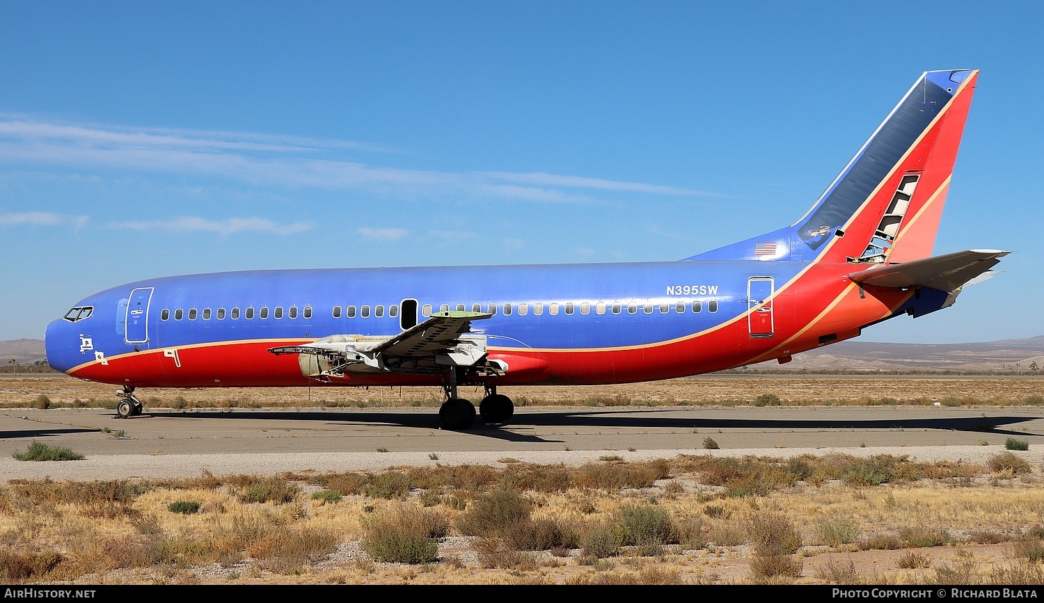 Aircraft Photo of N395SW | Boeing 737-3H4 | Southwest Airlines | AirHistory.net #746293