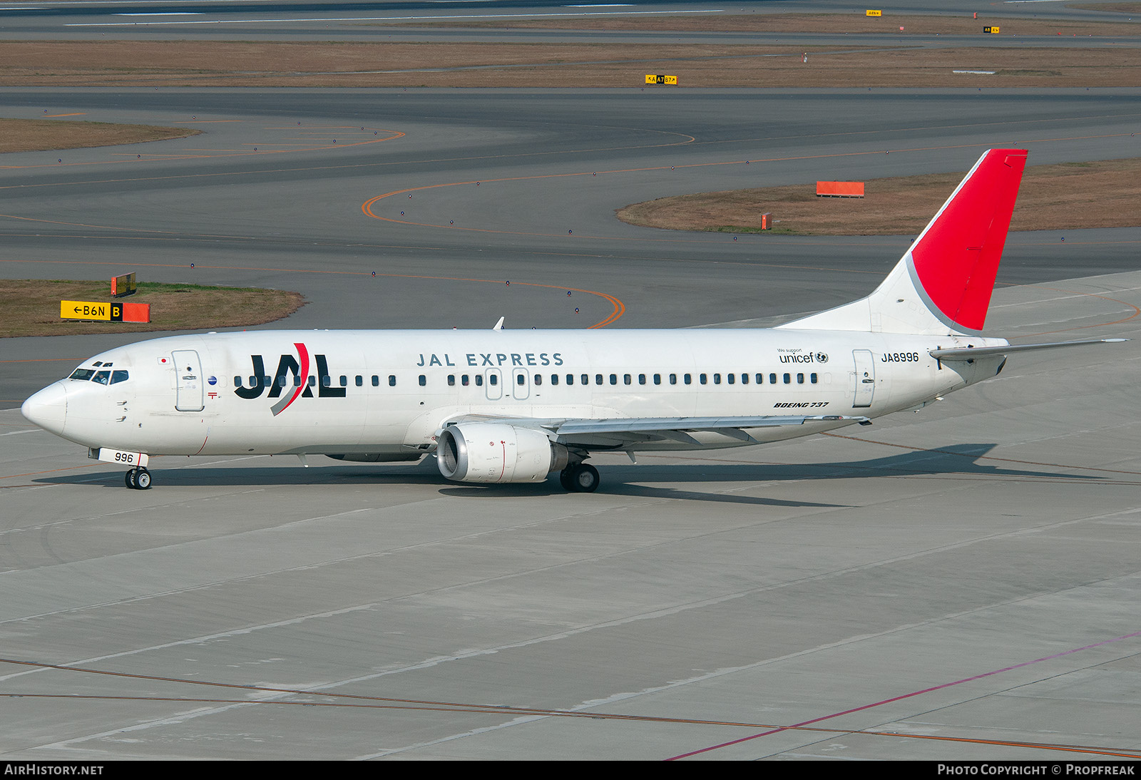 Aircraft Photo of JA8996 | Boeing 737-446 | JAL Express - JAL | AirHistory.net #746320