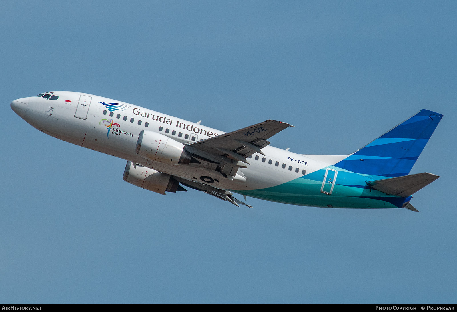 Aircraft Photo of PK-GGE | Boeing 737-5U3 | Garuda Indonesia | AirHistory.net #746334