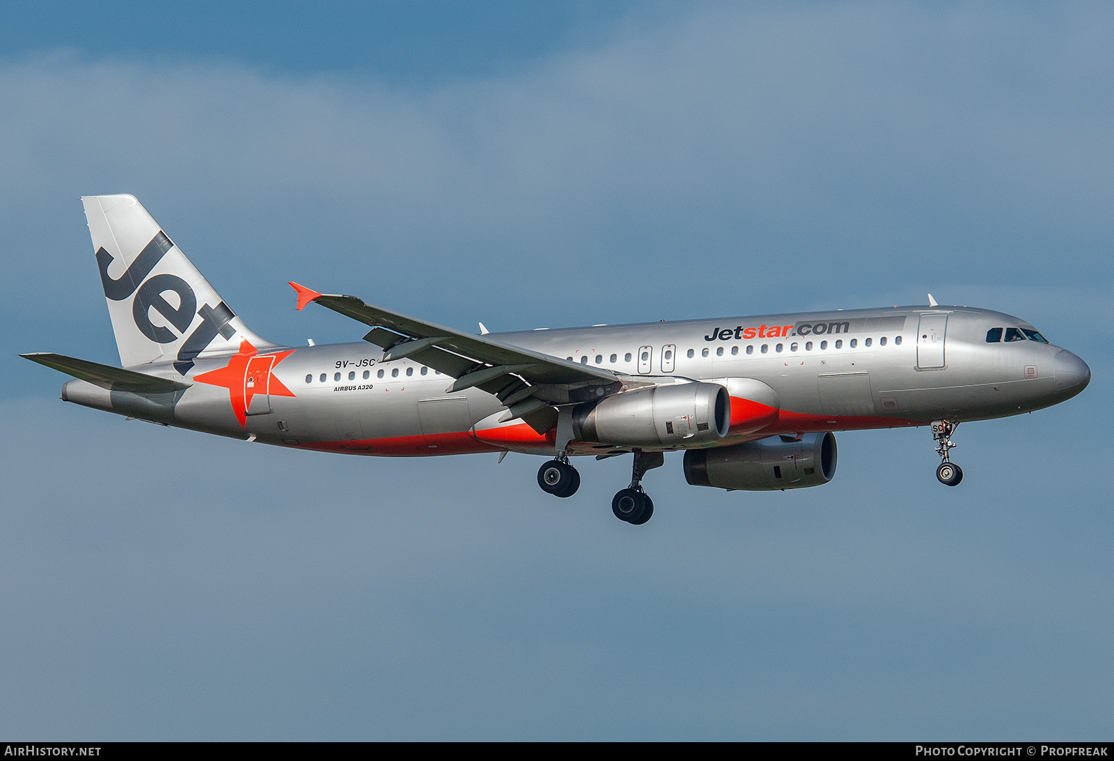 Aircraft Photo of 9V-JSC | Airbus A320-232 | Jetstar Airways | AirHistory.net #746337