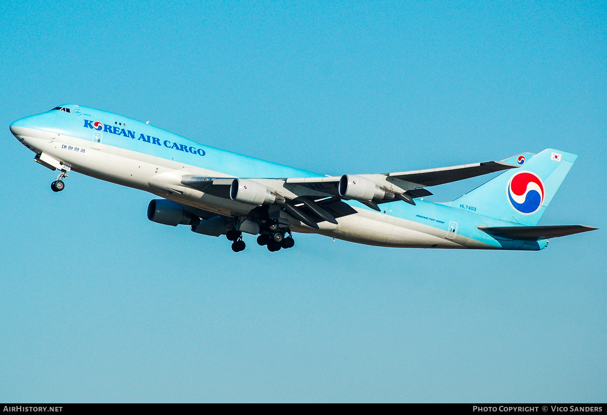 Aircraft Photo of HL7403 | Boeing 747-4B5F/SCD | Korean Air Cargo | AirHistory.net #746353