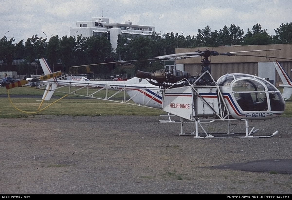 Aircraft Photo of F-GEHQ | Sud SA-318C Alouette II | Helifrance | AirHistory.net #746467