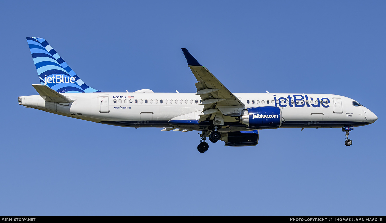 Aircraft Photo of N3118J | Airbus A220-300 (BD-500-1A11) | JetBlue Airways | AirHistory.net #746515