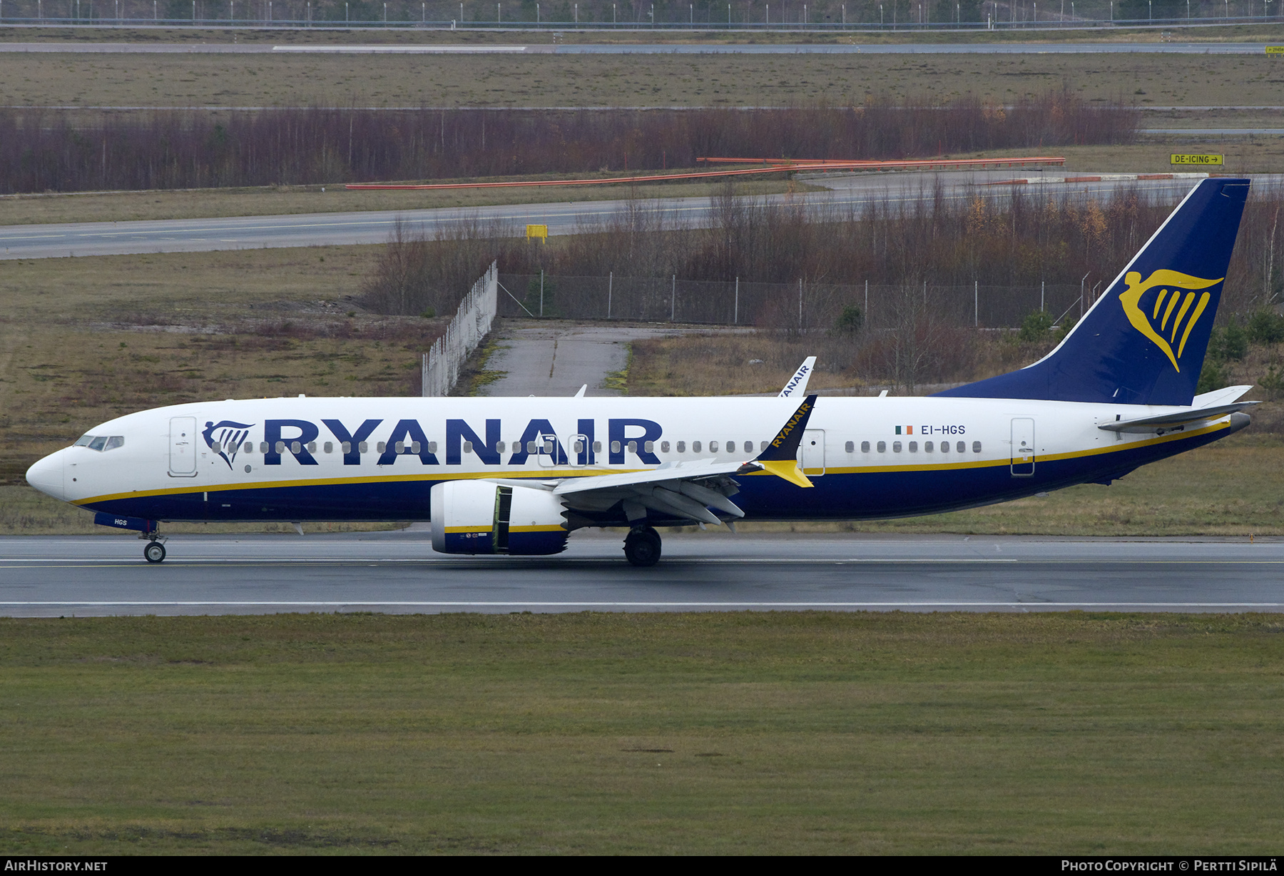 Aircraft Photo of EI-HGS | Boeing 737-8200 Max 200 | Ryanair | AirHistory.net #746549