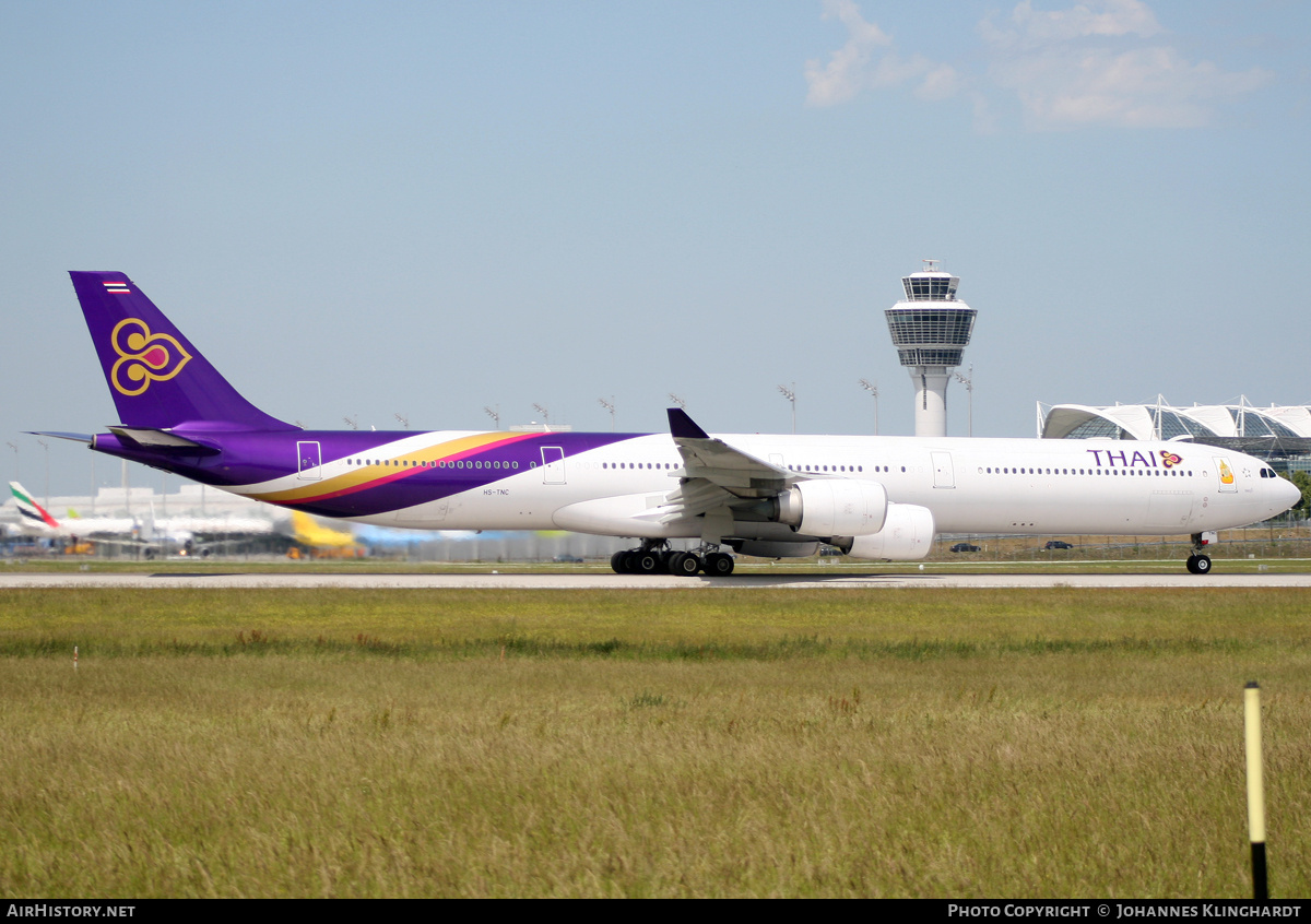 Aircraft Photo of HS-TNC | Airbus A340-642 | Thai Airways International | AirHistory.net #746551