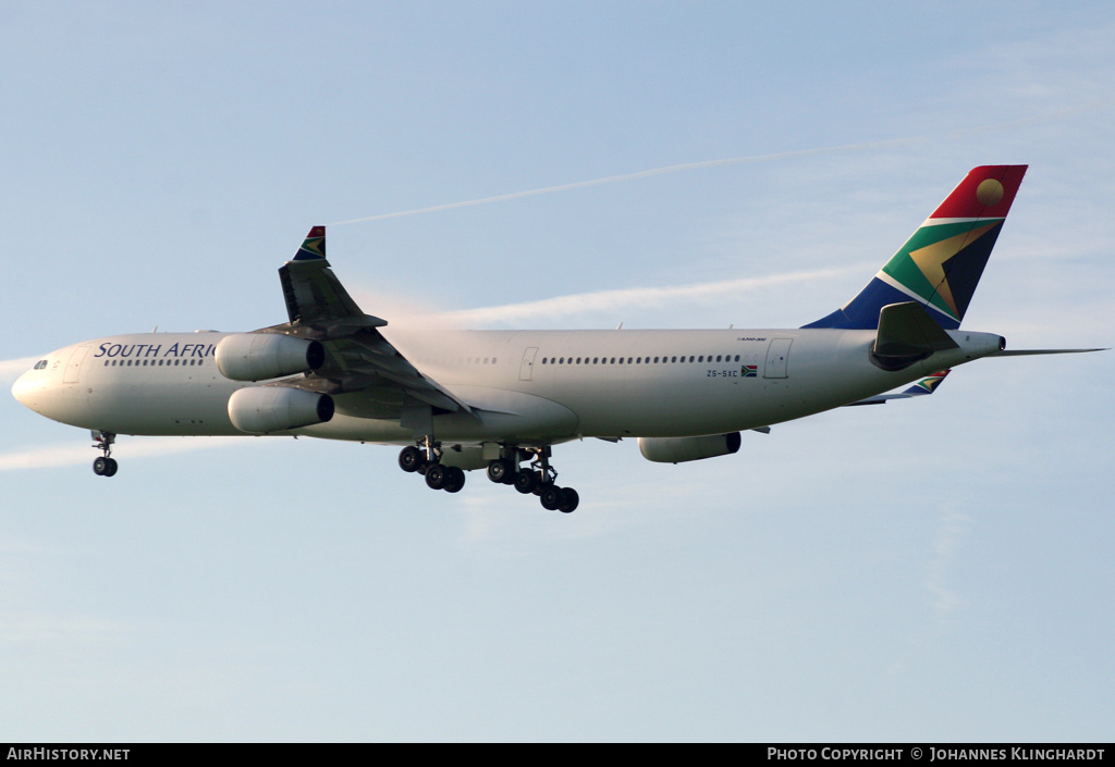 Aircraft Photo of ZS-SXC | Airbus A340-313 | South African Airways | AirHistory.net #746555