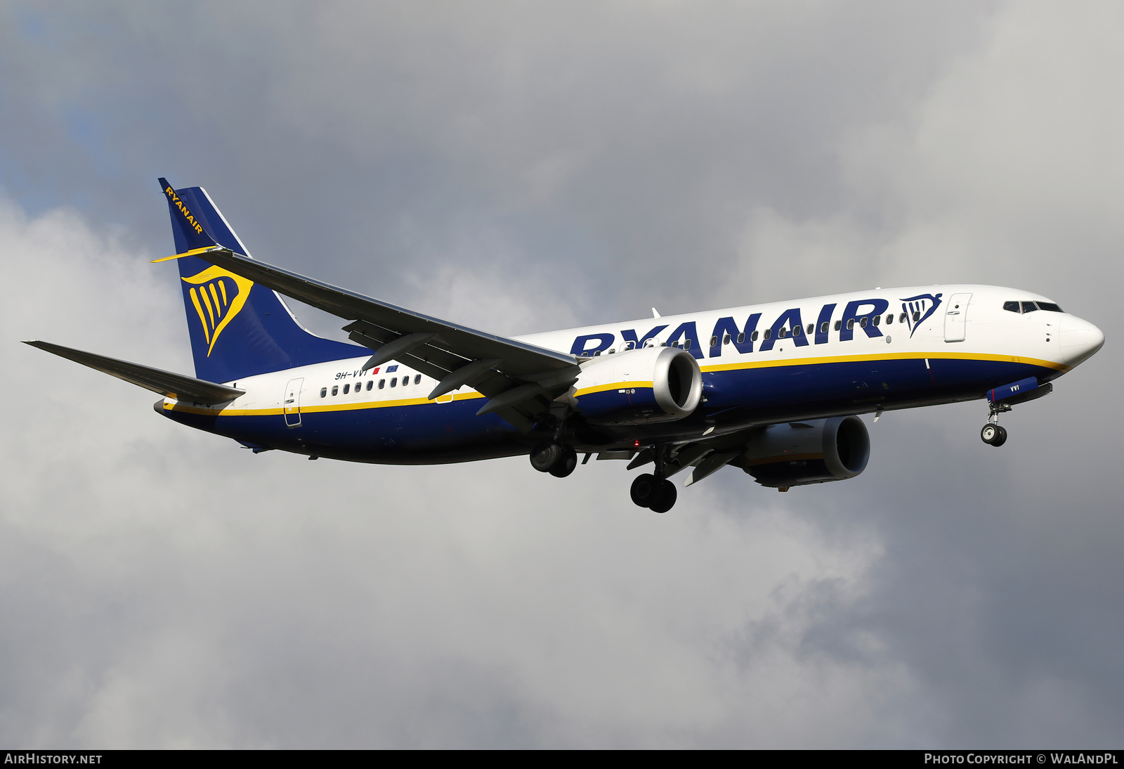 Aircraft Photo of 9H-VVI | Boeing 737-8200 Max 200 | Ryanair | AirHistory.net #746592