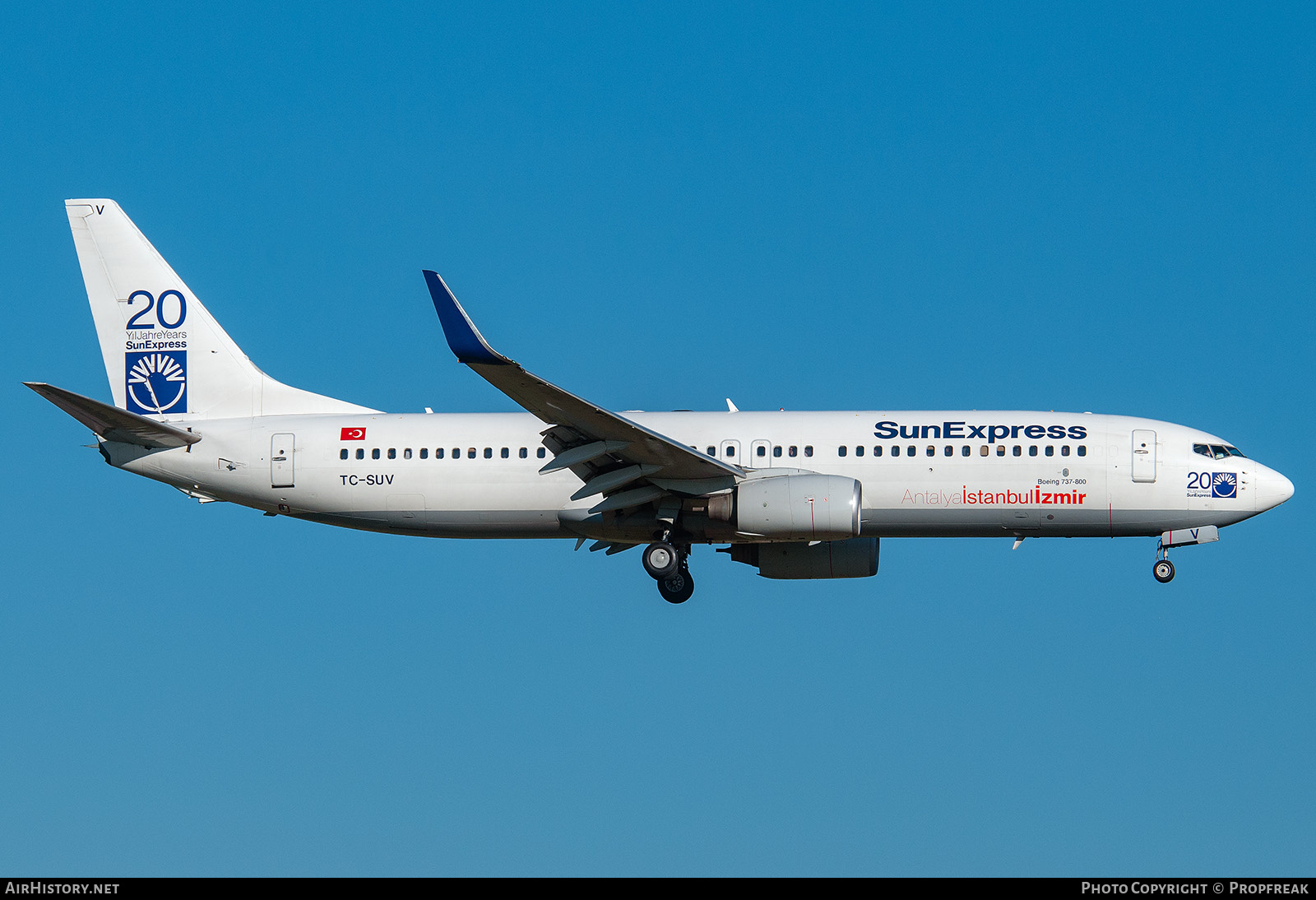 Aircraft Photo of TC-SUV | Boeing 737-86N | SunExpress | AirHistory.net #746611