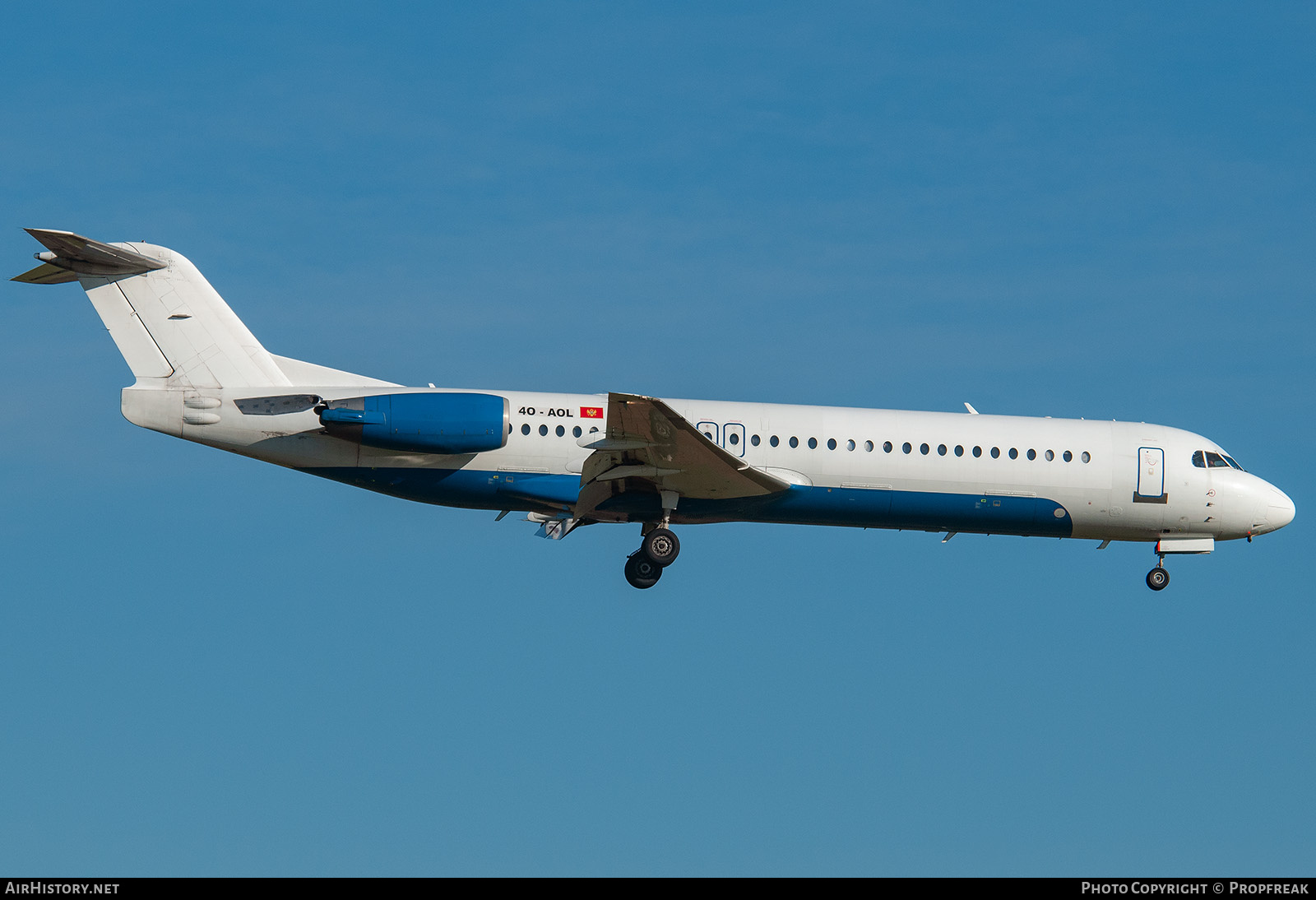 Aircraft Photo of 4O-AOL | Fokker 100 (F28-0100) | Montenegro Airlines | AirHistory.net #746647