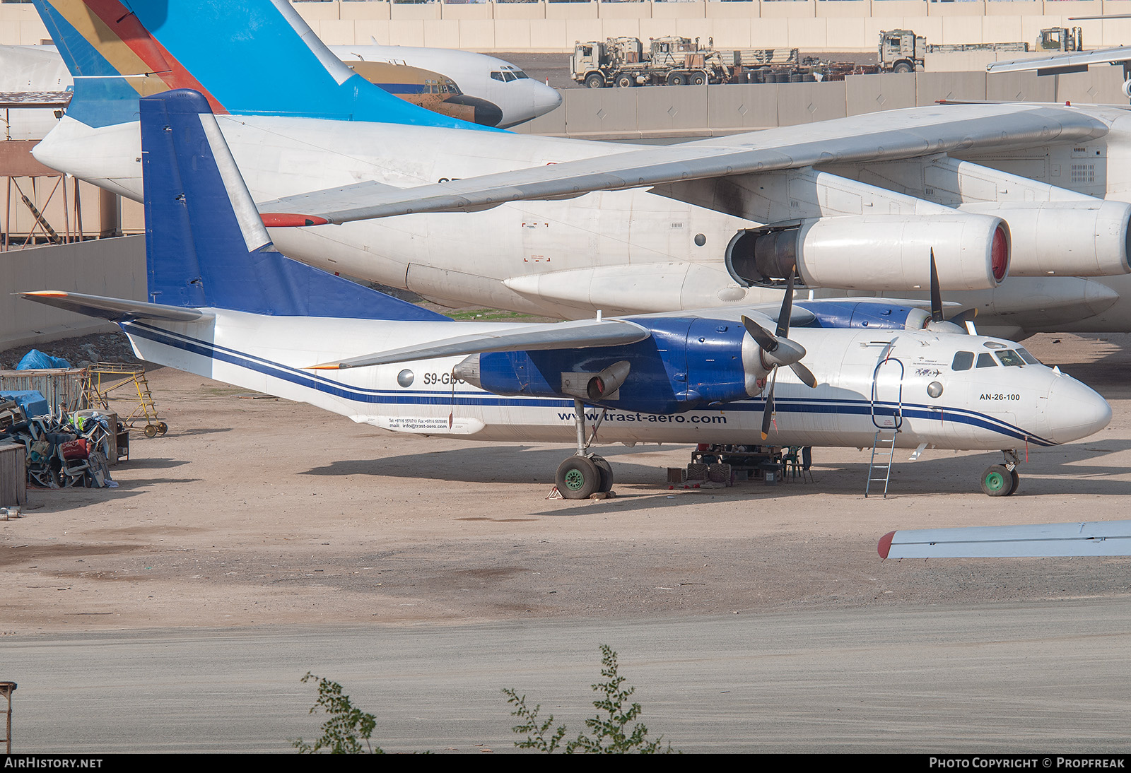 Aircraft Photo of S9-GBC | Antonov An-26-100 | TRAST Aero - Trade Aerospace Technologies | AirHistory.net #746686