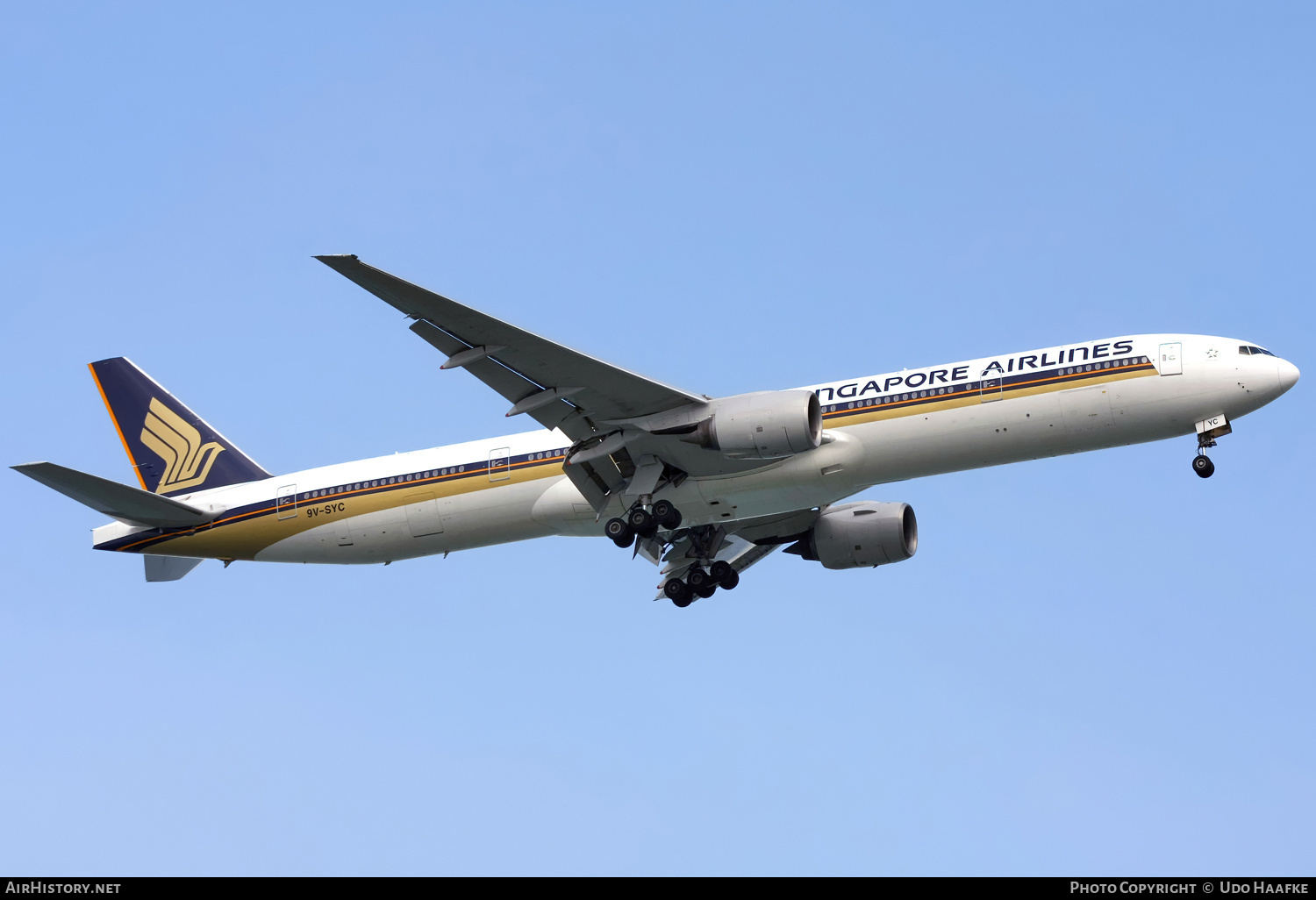 Aircraft Photo of 9V-SYC | Boeing 777-312 | Singapore Airlines | AirHistory.net #746692
