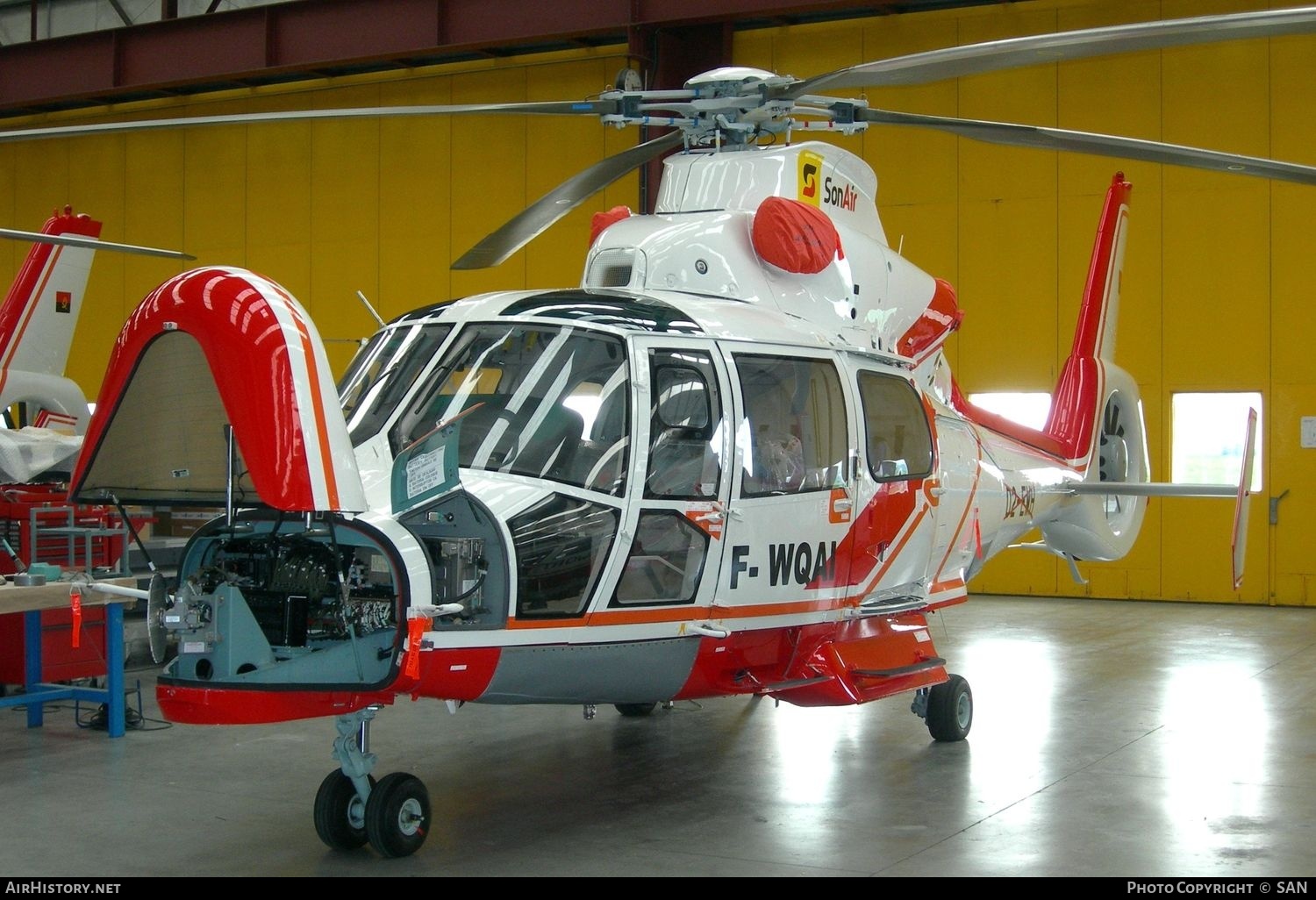 Aircraft Photo of F-WQAI / D2-EWH | Eurocopter AS-365N-3 Dauphin 2 | SonAir | AirHistory.net #746794