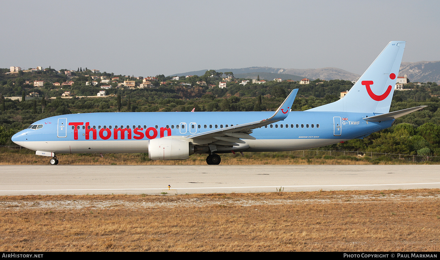 Aircraft Photo of G-TAWF | Boeing 737-8K5 | Thomson Airways | AirHistory.net #746808