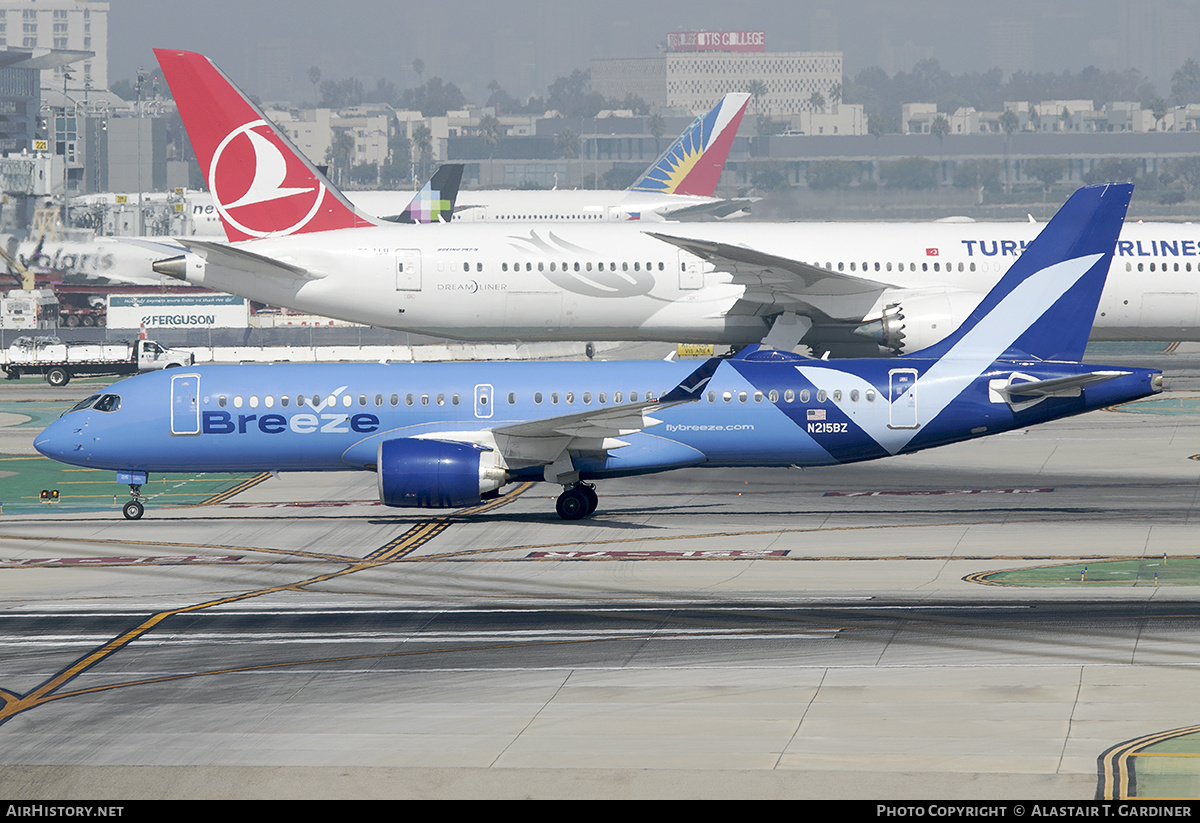 Aircraft Photo of N215BZ | Airbus A220-300 (BD-500-1A11) | Breeze Airways | AirHistory.net #746822