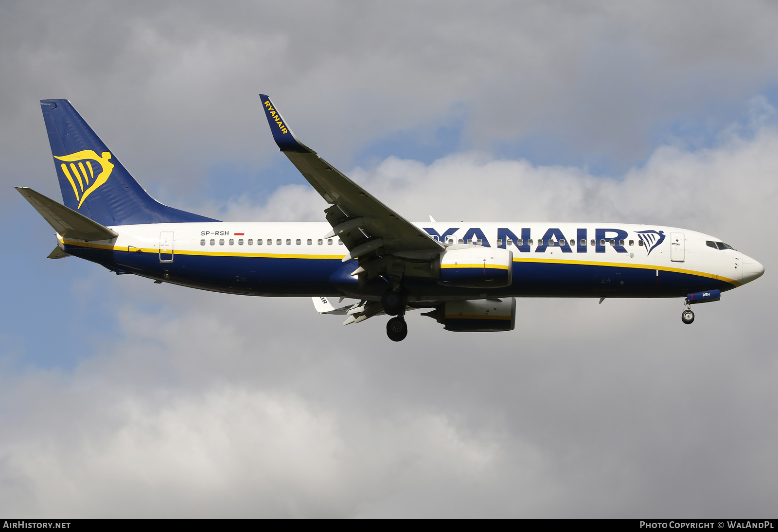 Aircraft Photo of SP-RSH | Boeing 737-8AS | Ryanair | AirHistory.net #746872