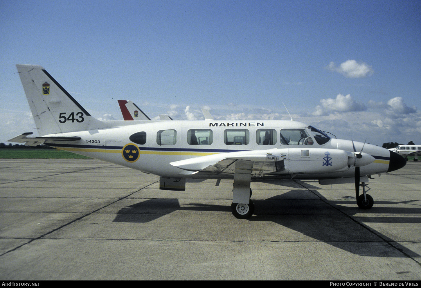 Aircraft Photo of 54203 | Piper Tp 54 Navajo Chieftain (PA-31-350) | Sweden - Navy | AirHistory.net #747052