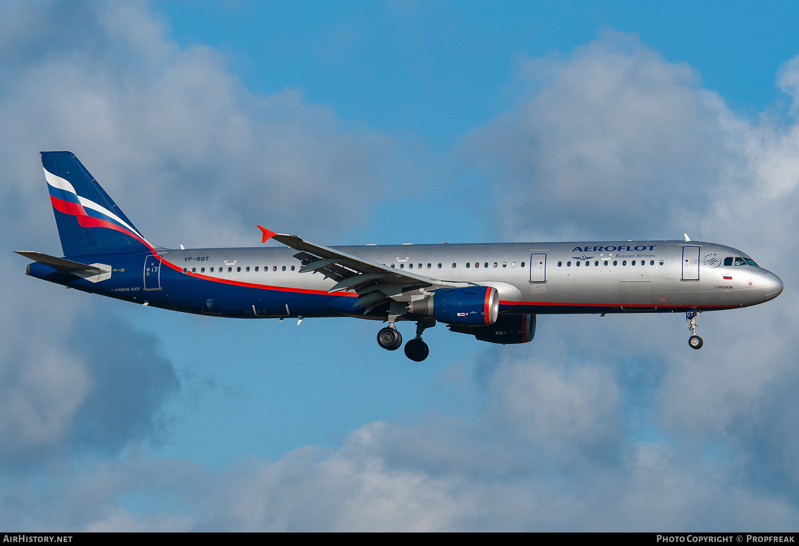 Aircraft Photo of VP-BQT | Airbus A321-211 | Aeroflot - Russian Airlines | AirHistory.net #747079