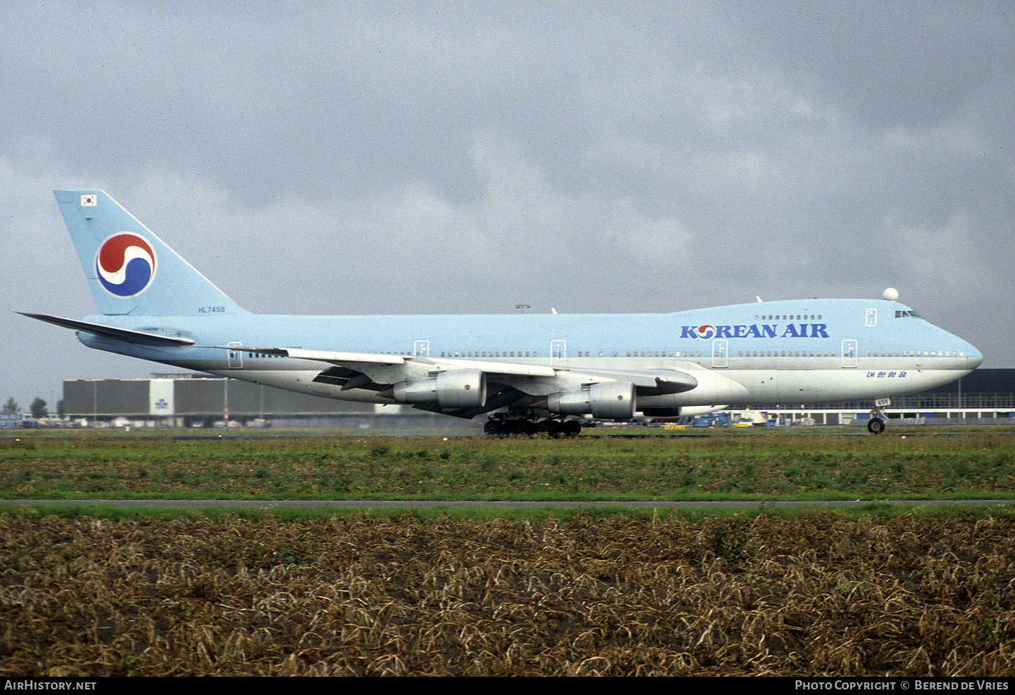 Aircraft Photo of HL7458 | Boeing 747-2B5B | Korean Air | AirHistory.net #747174