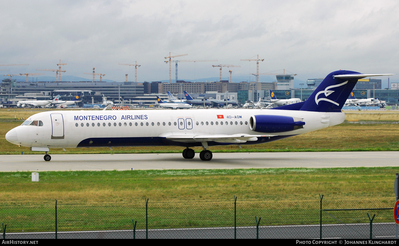 Aircraft Photo of 4O-AOM | Fokker 100 (F28-0100) | Montenegro Airlines | AirHistory.net #747177