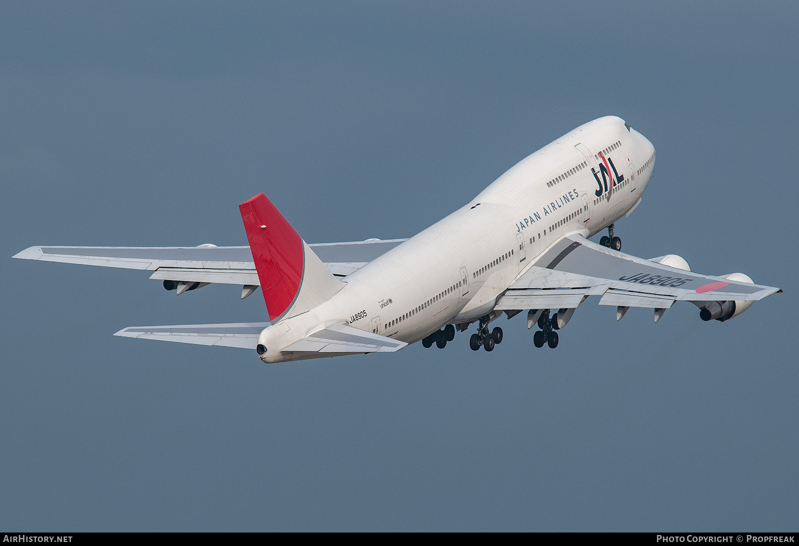 Aircraft Photo of JA8905 | Boeing 747-446D | Japan Airlines - JAL | AirHistory.net #747197