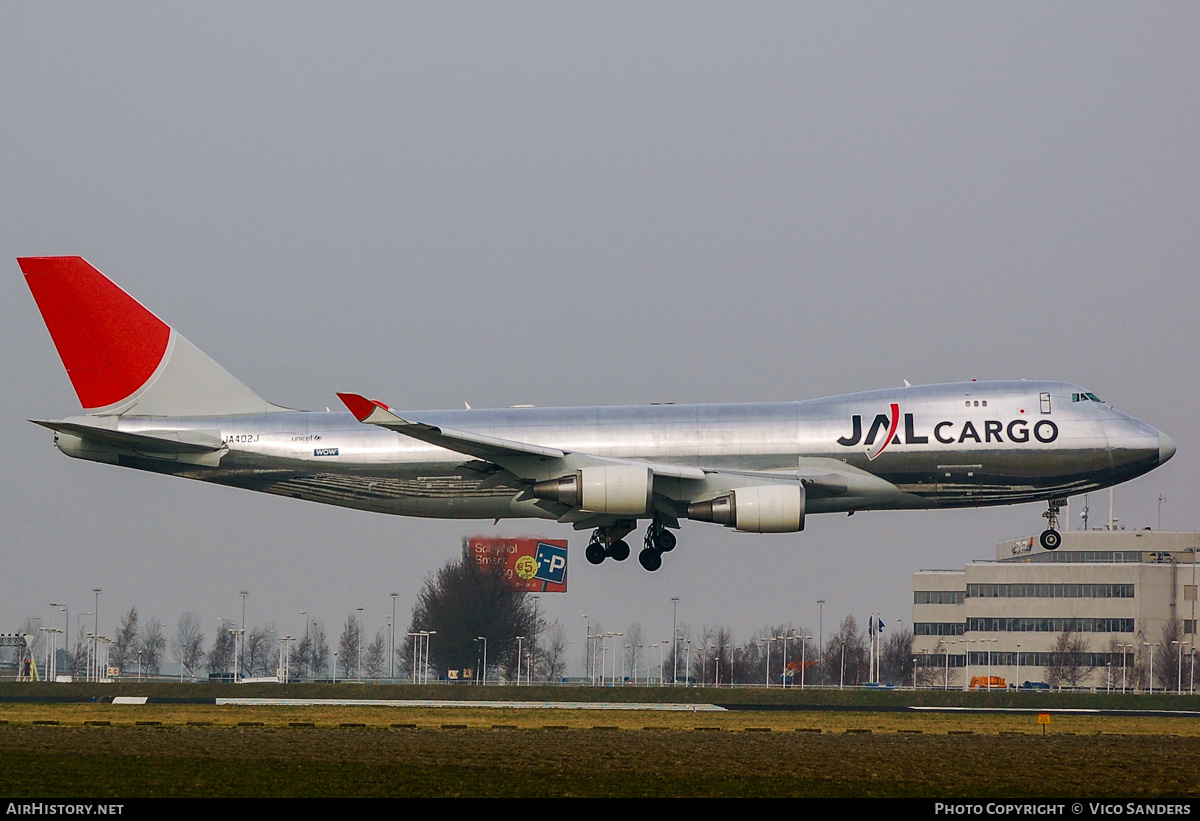 Aircraft Photo of JA402J | Boeing 747-446F/SCD | Japan Airlines - JAL Cargo | AirHistory.net #747218
