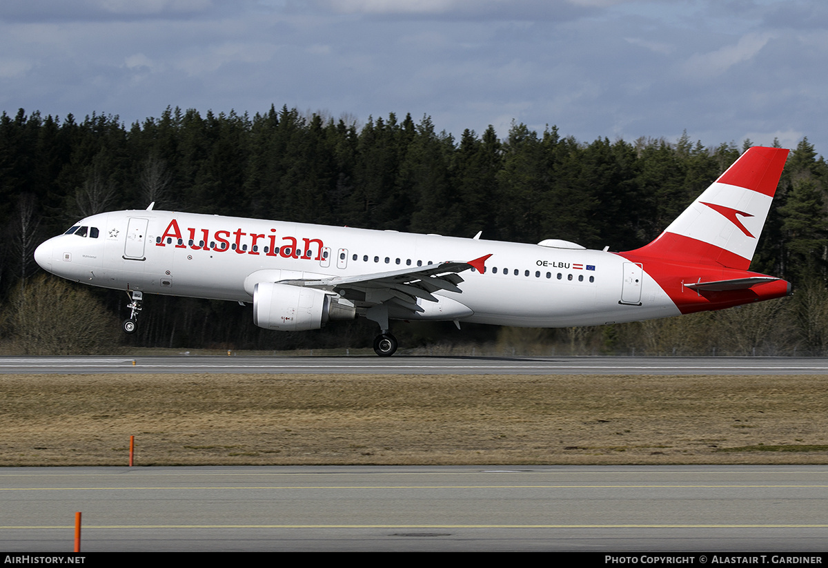 Aircraft Photo of OE-LBU | Airbus A320-214 | Austrian Airlines | AirHistory.net #747222