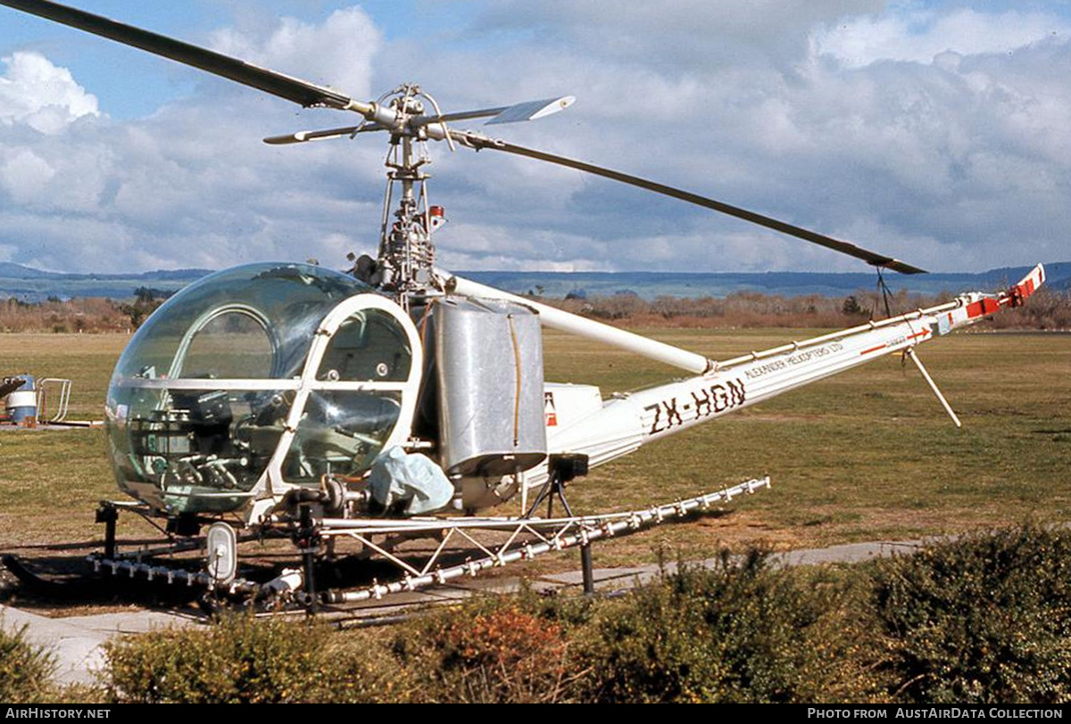 Aircraft Photo of ZK-HGN | Hiller UH-12E | Alexander Helicopters | AirHistory.net #747292