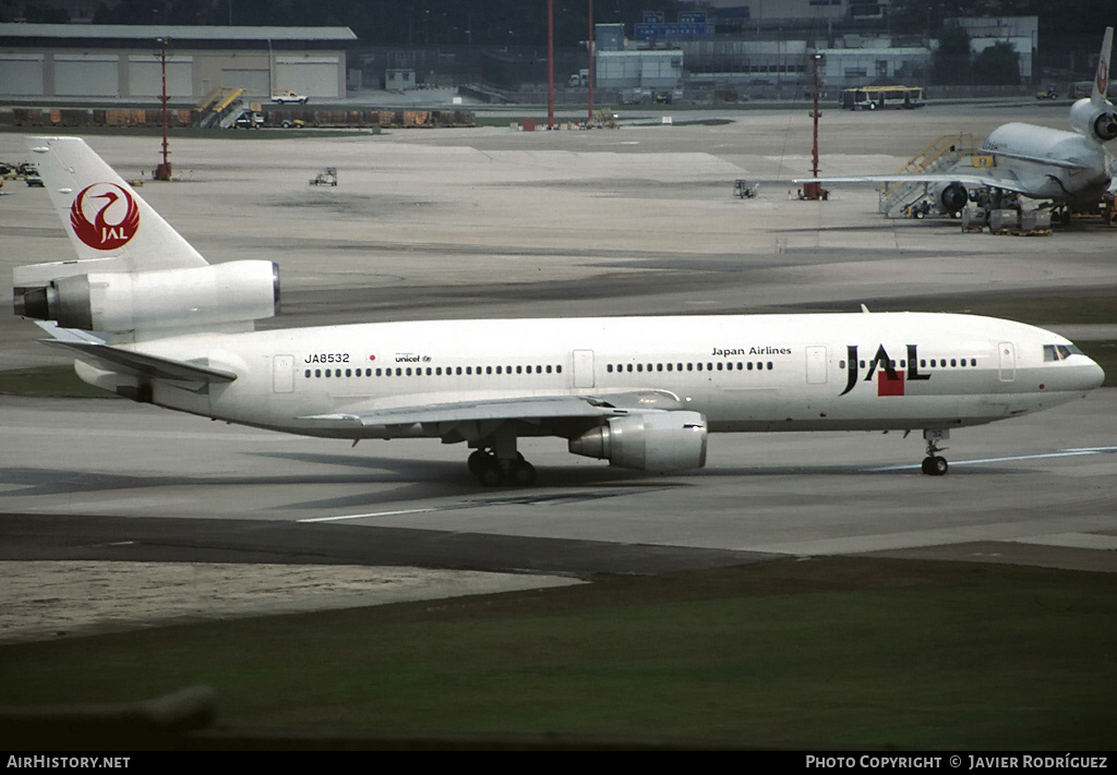 Aircraft Photo of JA8532 | McDonnell Douglas DC-10-40(I) | Japan Airlines - JAL | AirHistory.net #747360