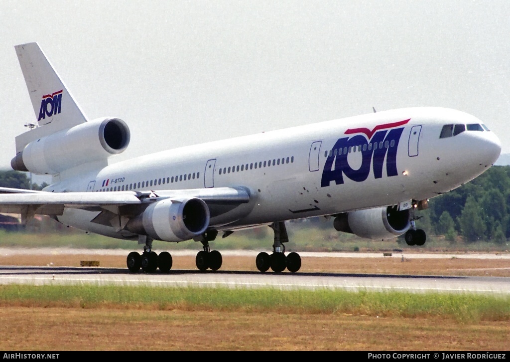 Aircraft Photo of F-BTDD | McDonnell Douglas DC-10-30 | AOM French Airlines | AirHistory.net #747407