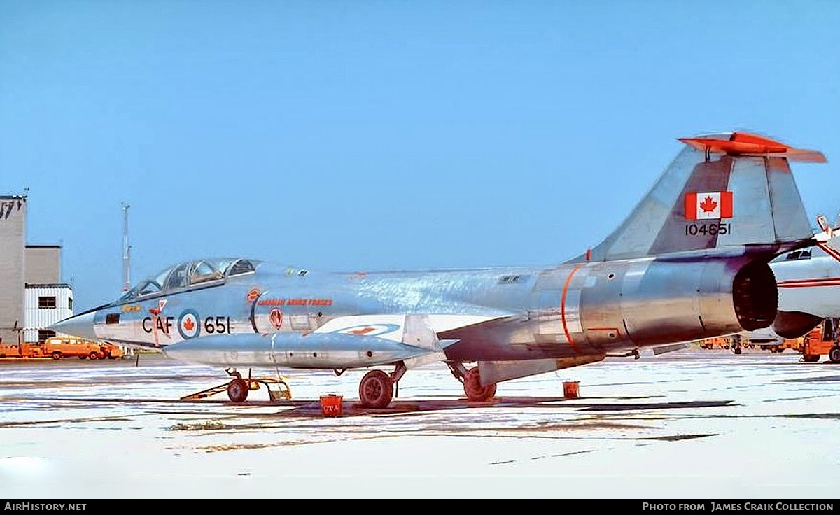 Aircraft Photo of 104651 | Lockheed TF-104G Starfighter | Canada - Air Force | AirHistory.net #747501