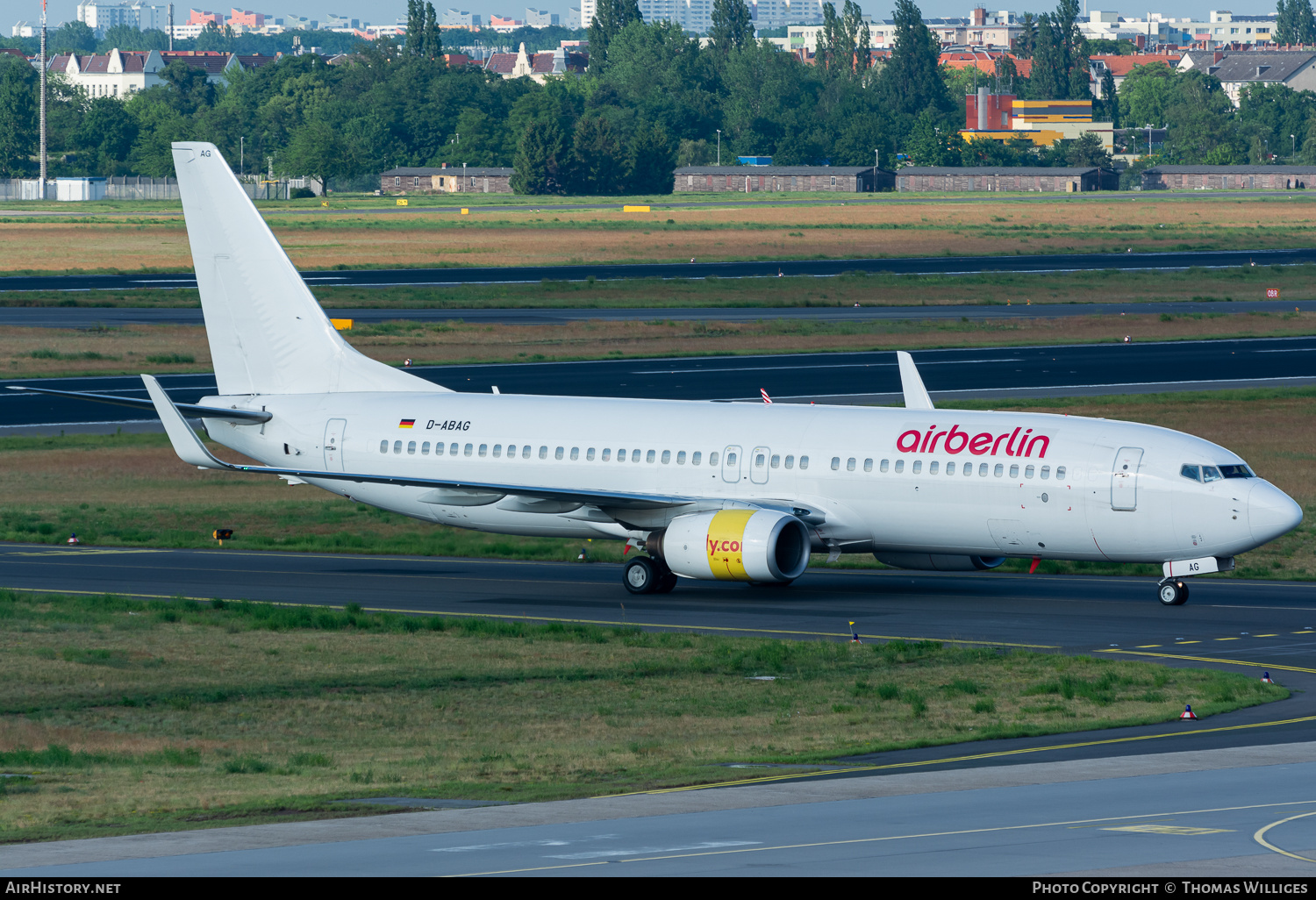 Aircraft Photo of D-ABAG | Boeing 737-86J | Air Berlin | AirHistory.net #747505