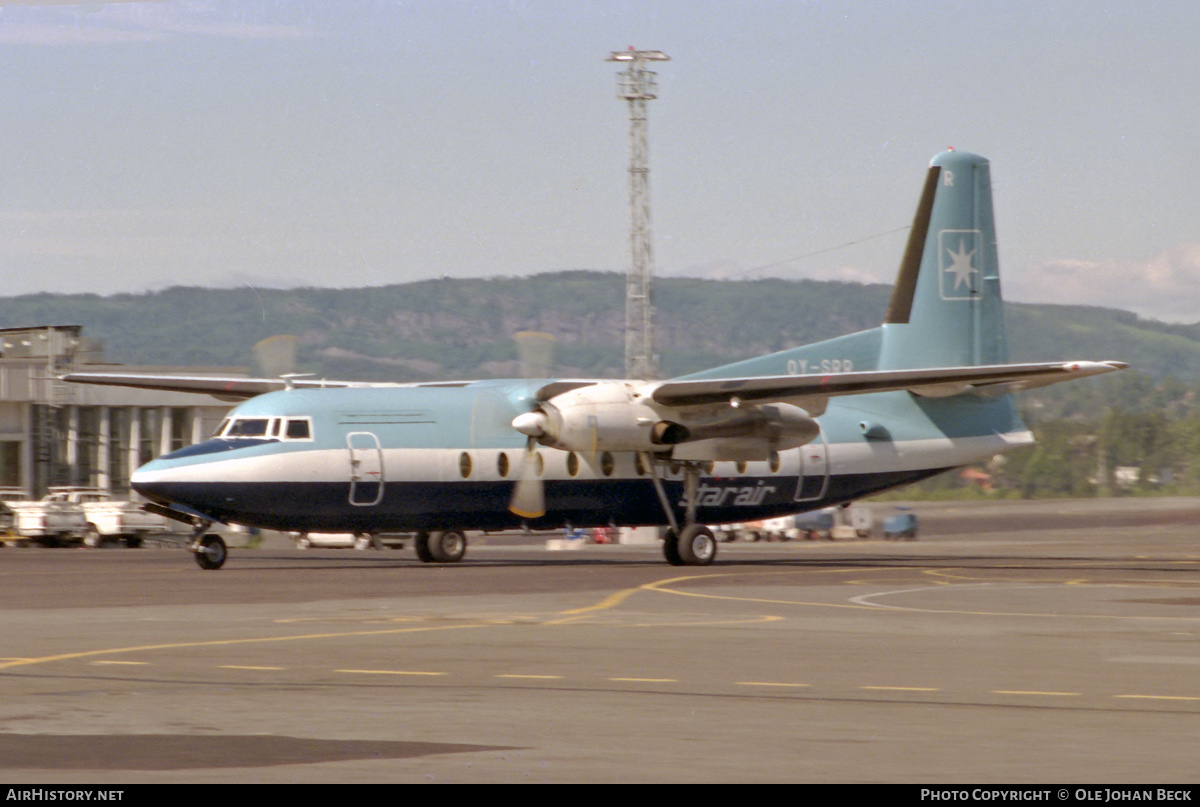 Aircraft Photo of OY-SRR | Fokker F27-600 Friendship | Star Air | AirHistory.net #747543