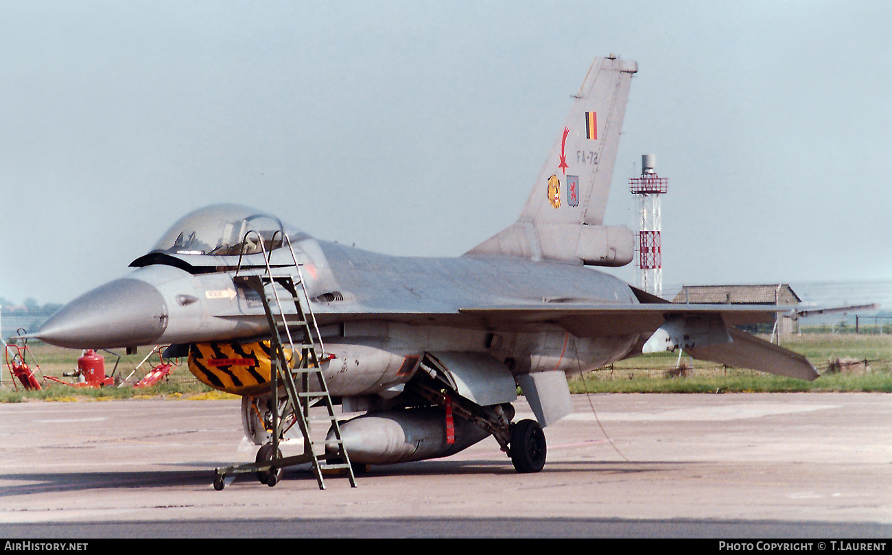 Aircraft Photo of FA-72 | General Dynamics F-16A Fighting Falcon | Belgium - Air Force | AirHistory.net #747560